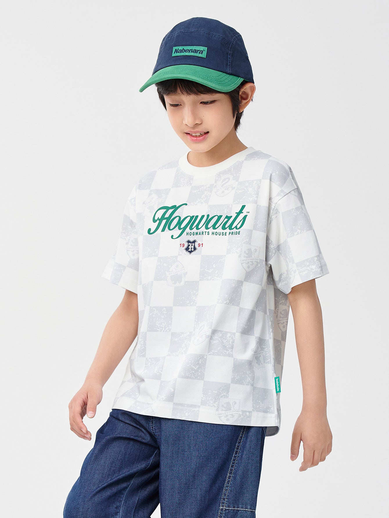 Balabala T-Shirt White And Light Blue