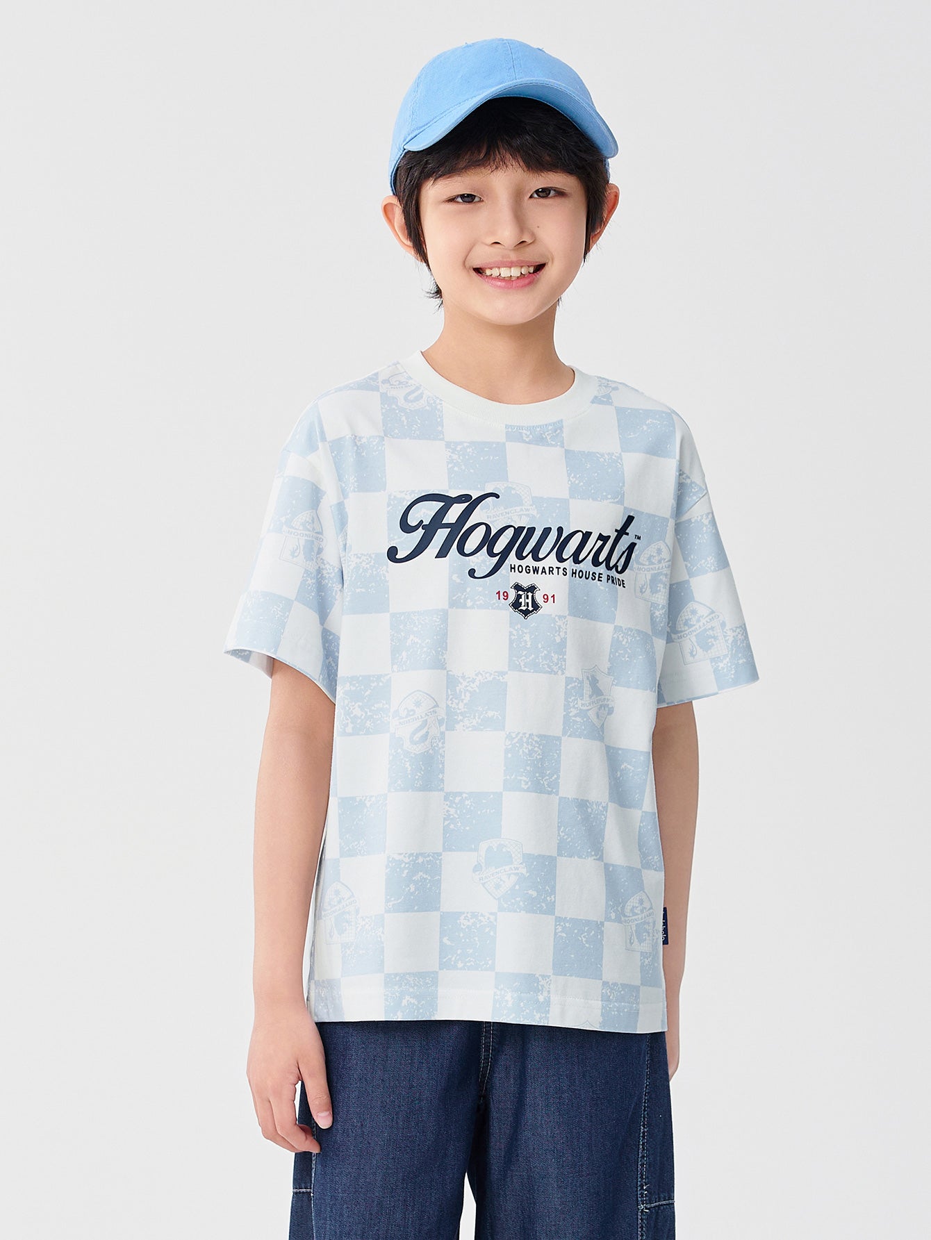 Balabala T-Shirt White And Light Blue