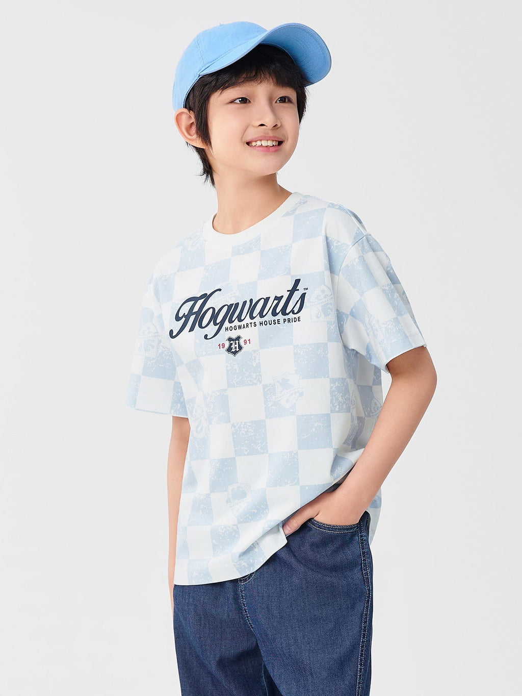 Balabala T-Shirt White And Light Blue