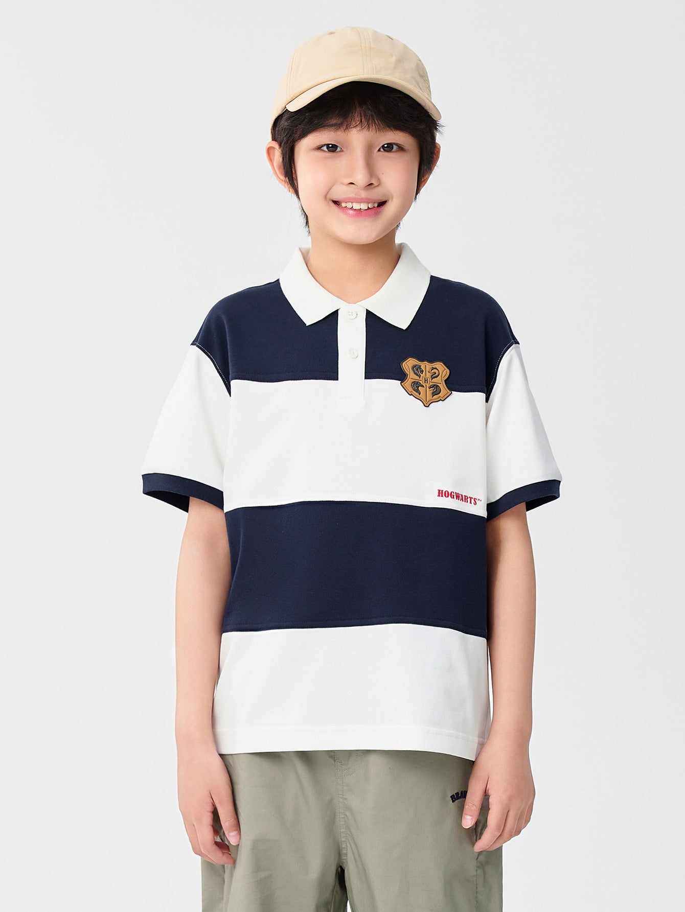 Balabala T-Shirt White And Green Striped Cotton