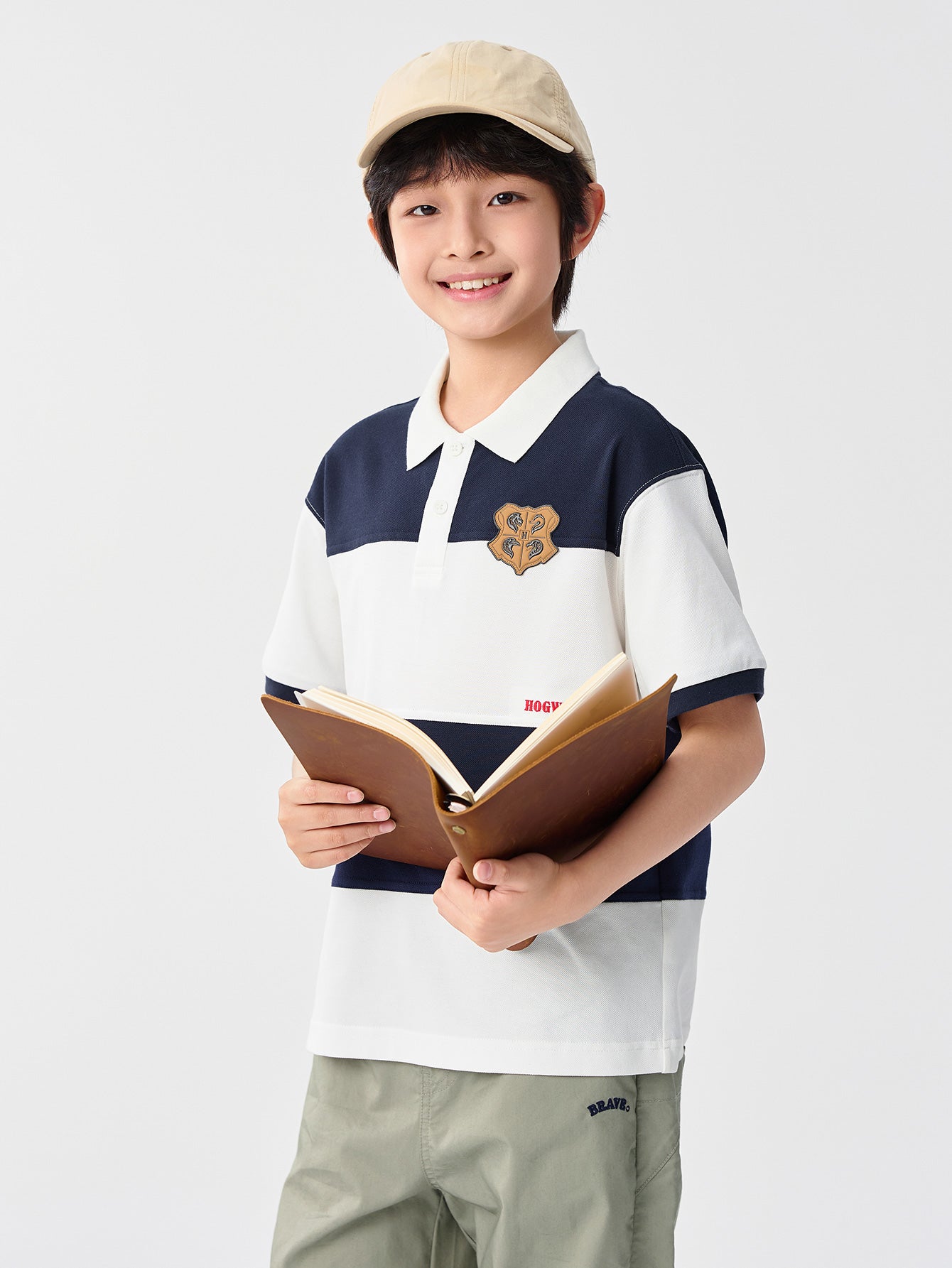 Balabala T-Shirt White And Green Striped Cotton