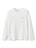 Balabala Kids Basic Long Sleeve Shirt White