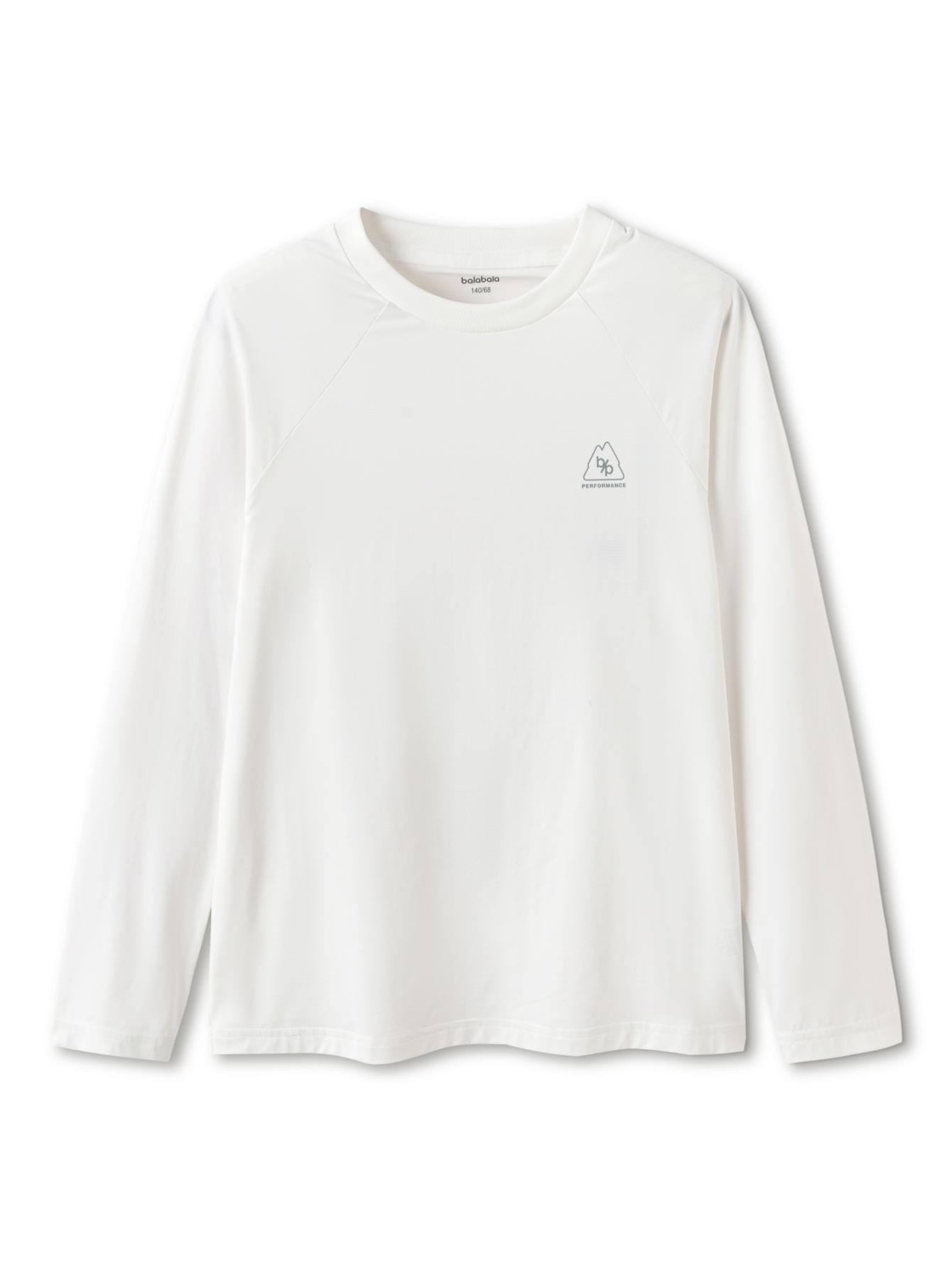 Balabala Kids Basic Long Sleeve Shirt White