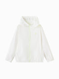 Balabala Kids Lightweight Hooded Jacket White,Light gray,Green