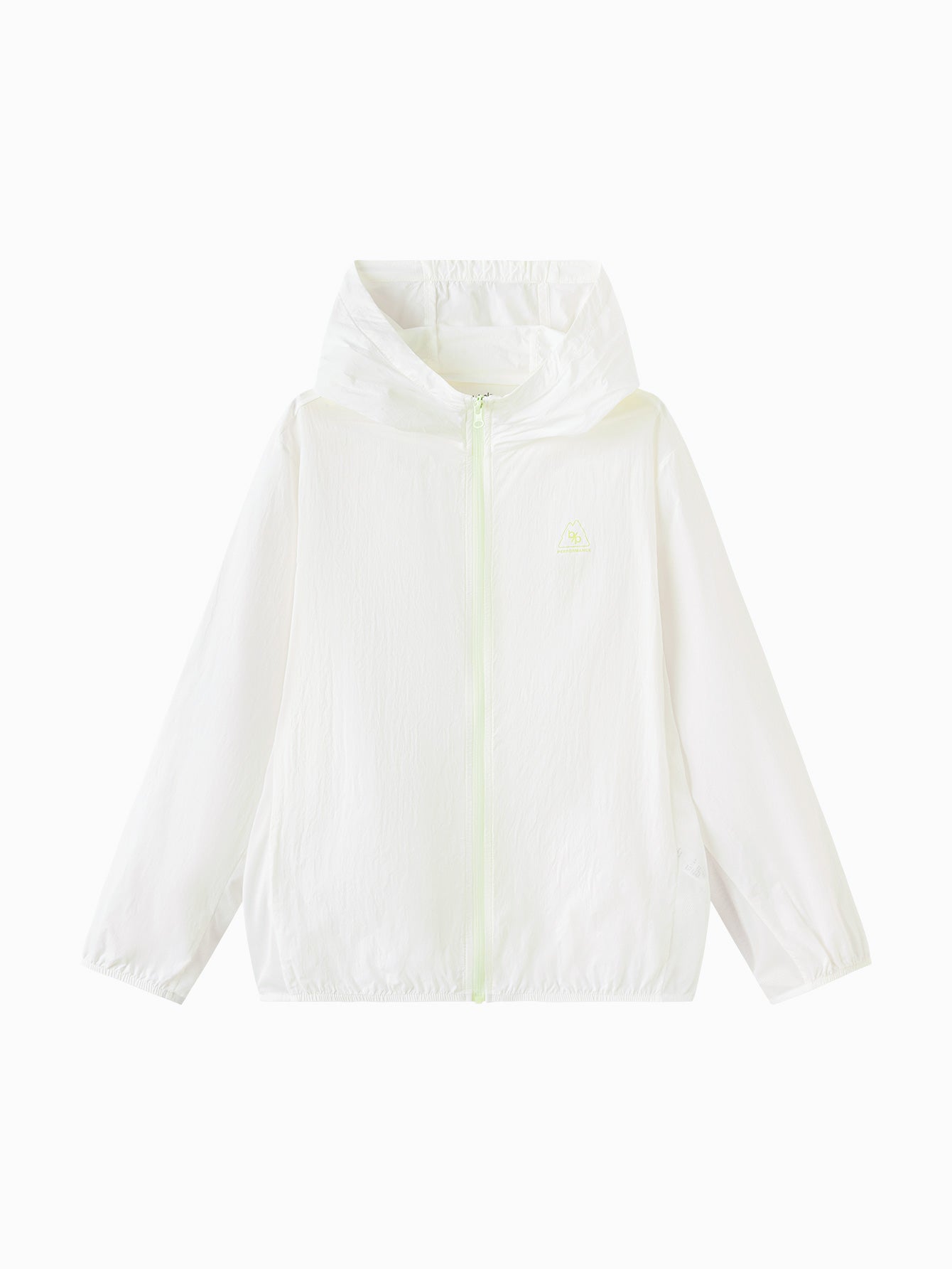 Balabala Kids Lightweight Hooded Jacket White,Light gray,Green
