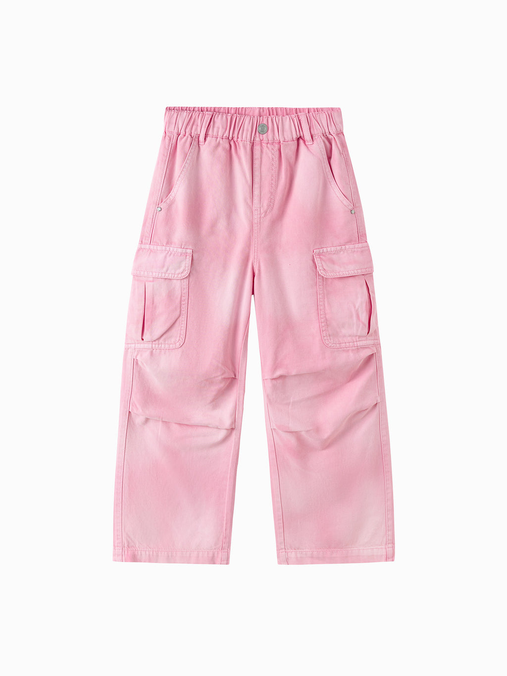 Balabala Girls Cargo Pants Rose Red