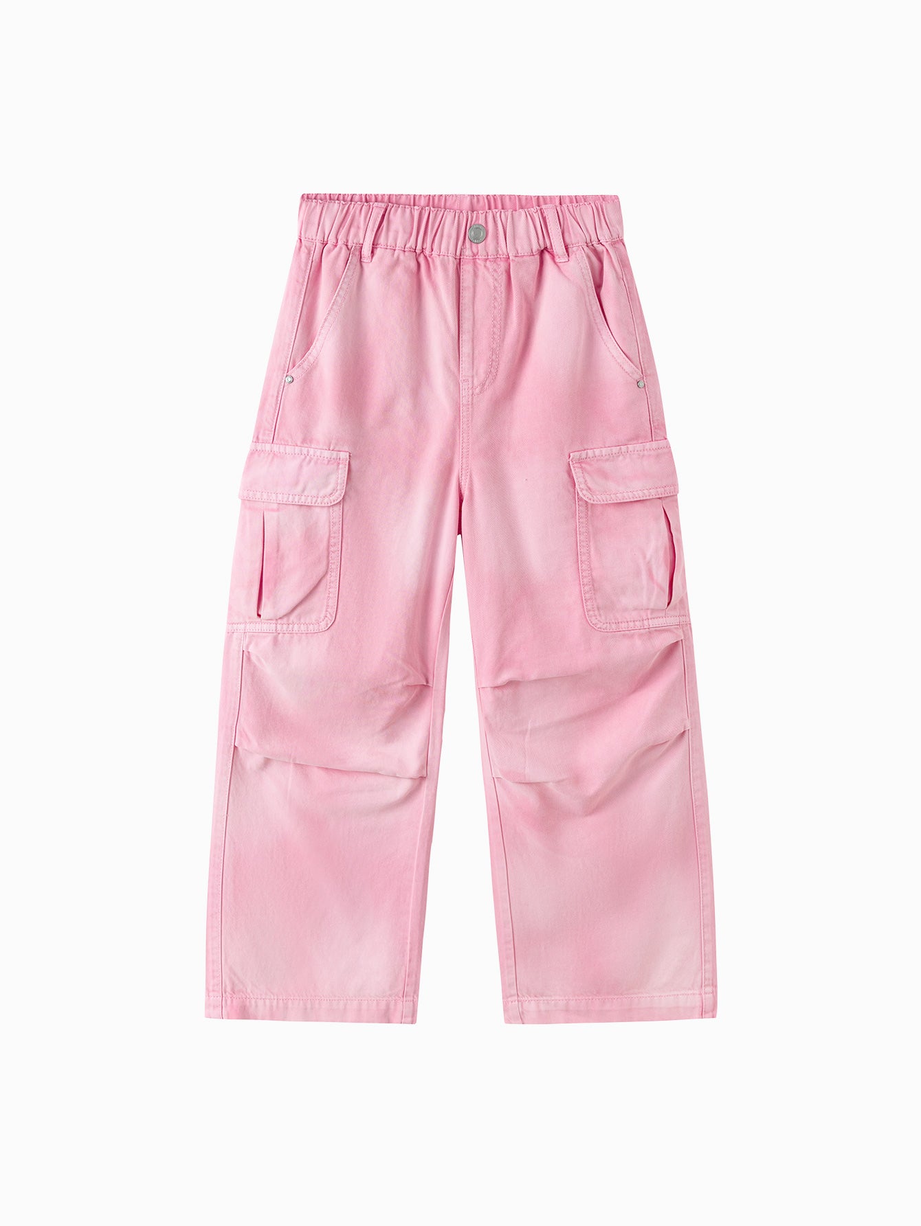 Balabala Girls Cargo Pants Rose Red