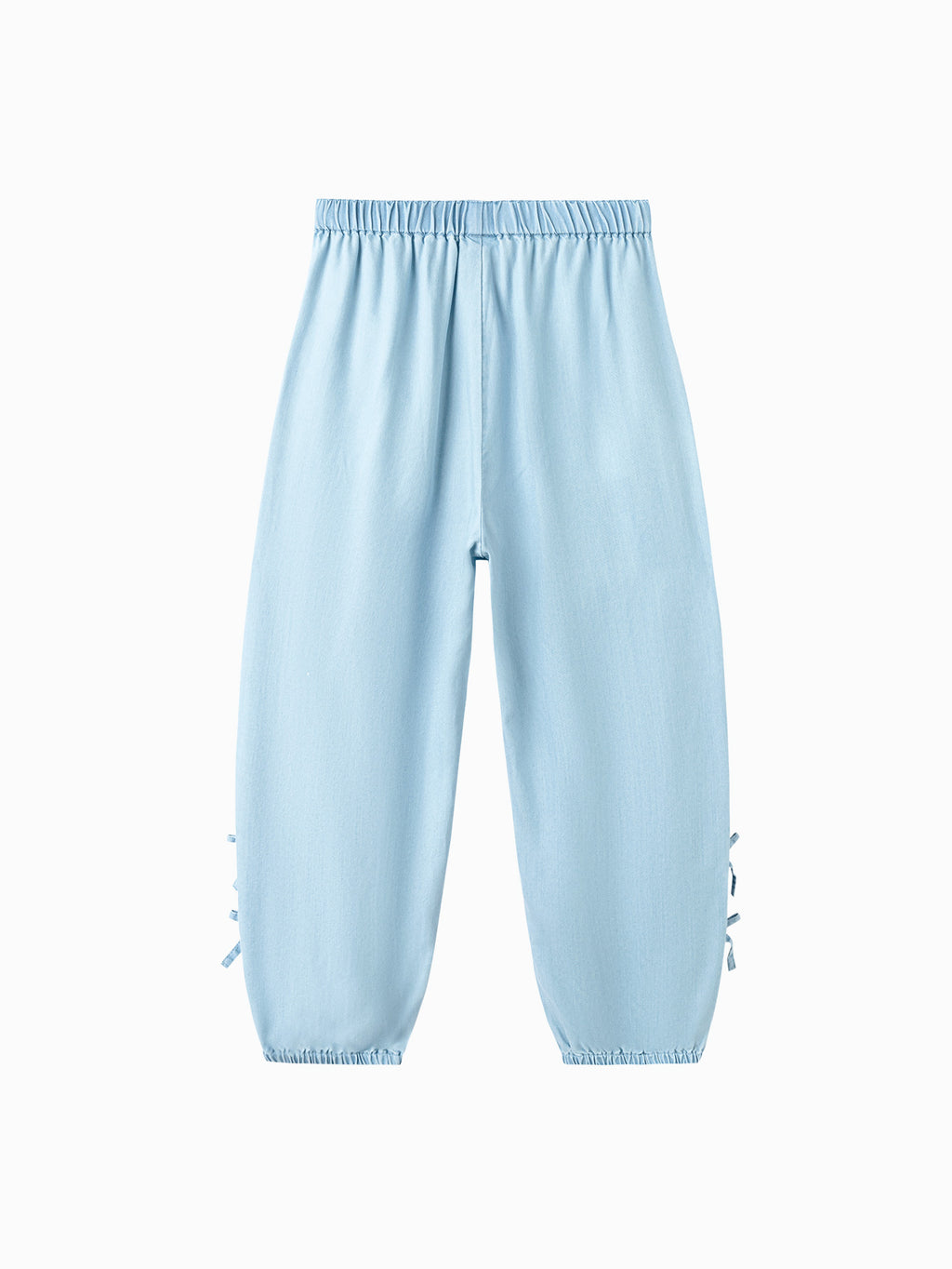 Balabala Girls Bow Detail Jogger Pants Light Blue