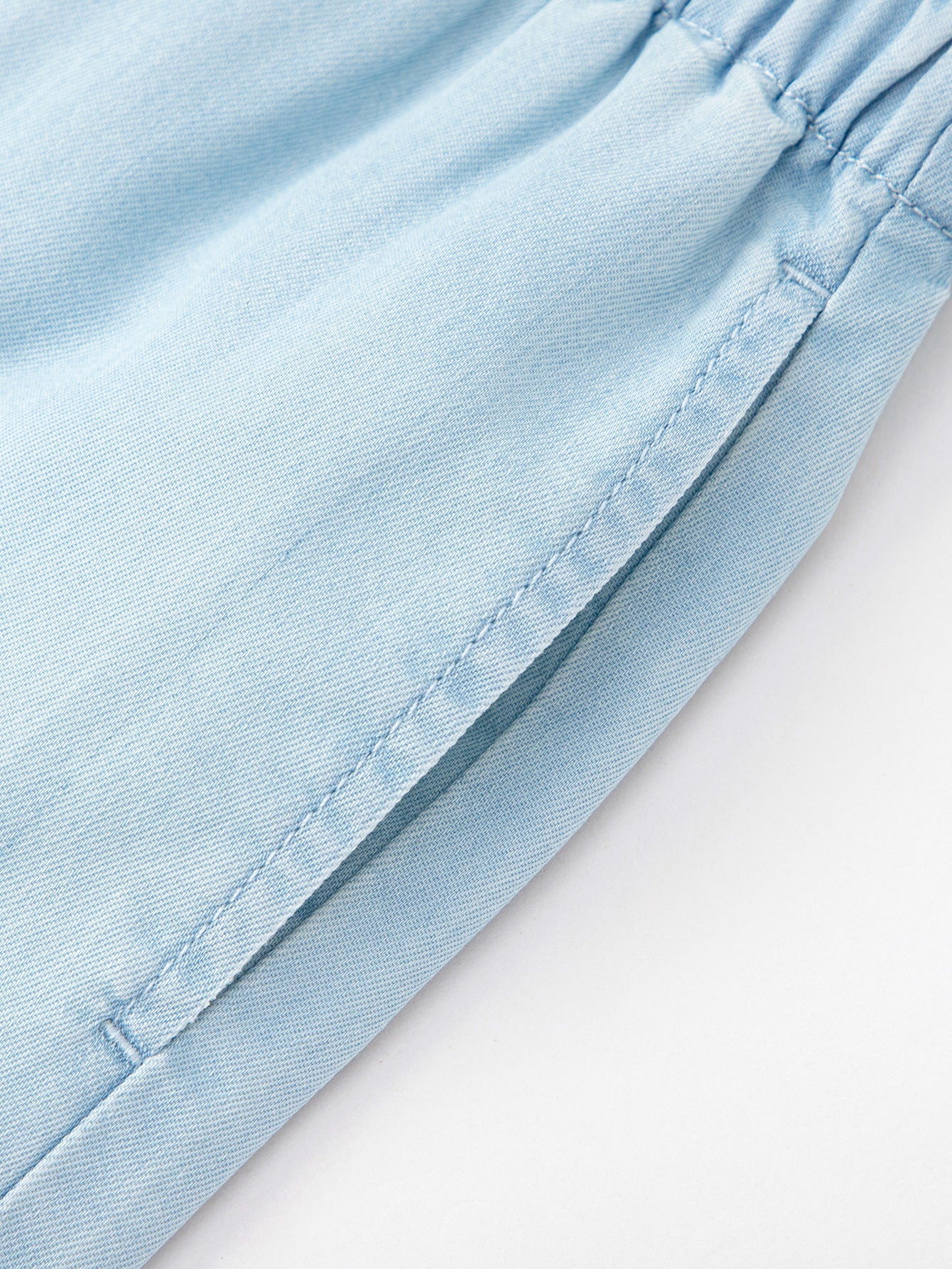 Balabala Girls Bow Detail Jogger Pants Light Blue