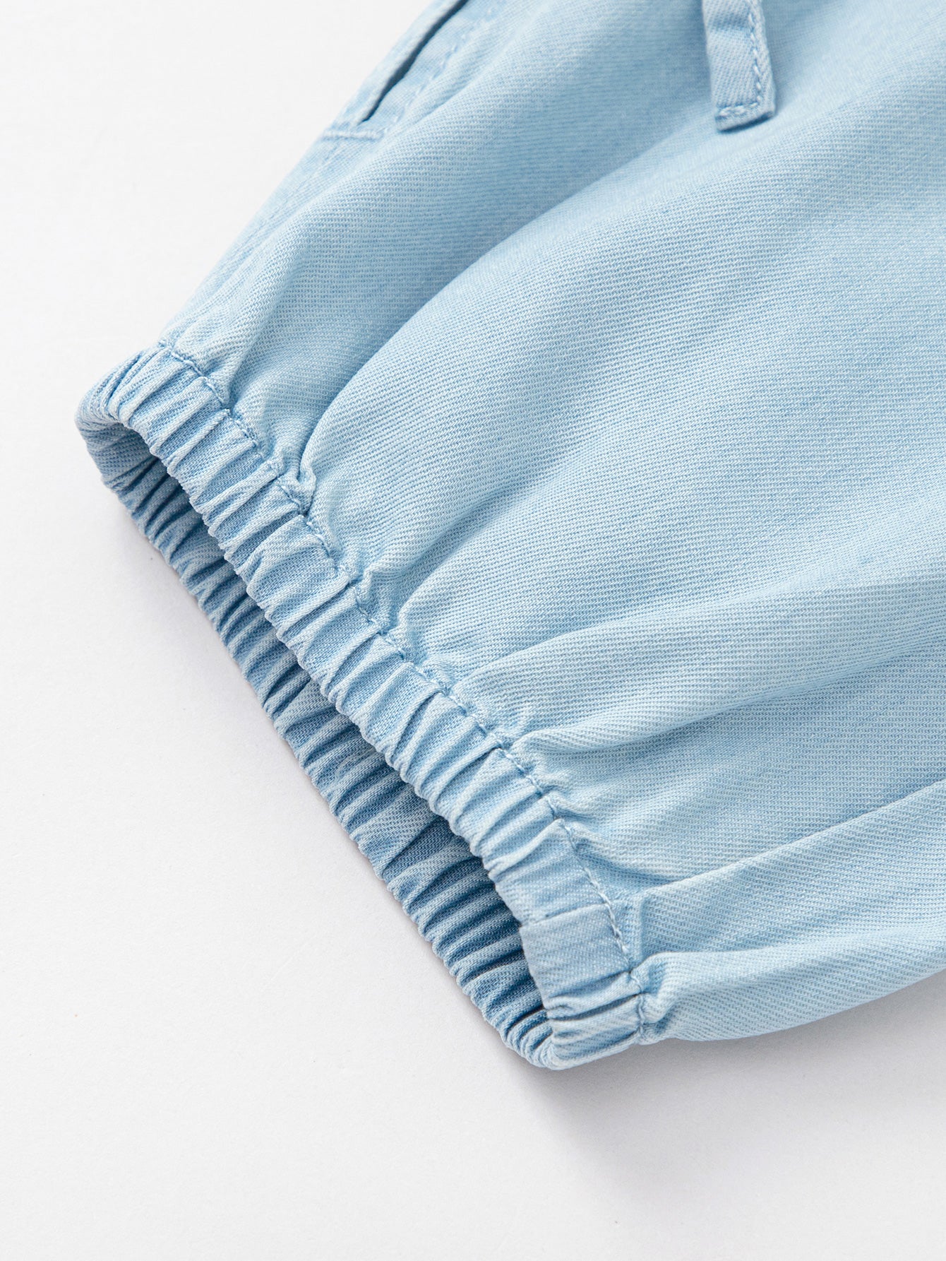 Balabala Girls Bow Detail Jogger Pants Light Blue