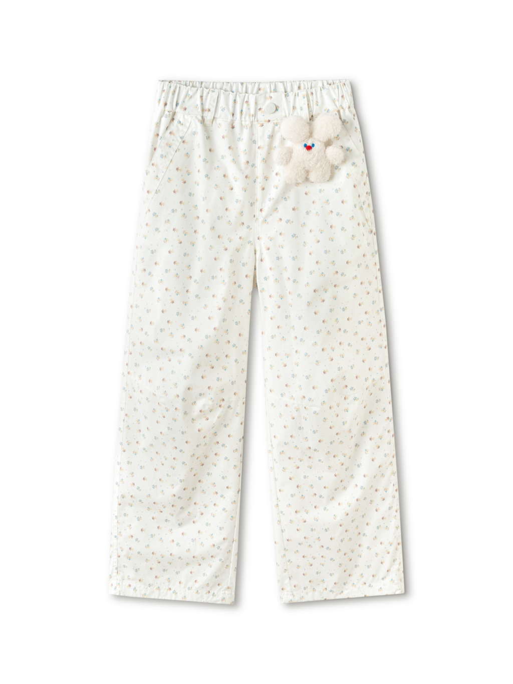 Balabala Girls Wide Leg Pants White,Purple