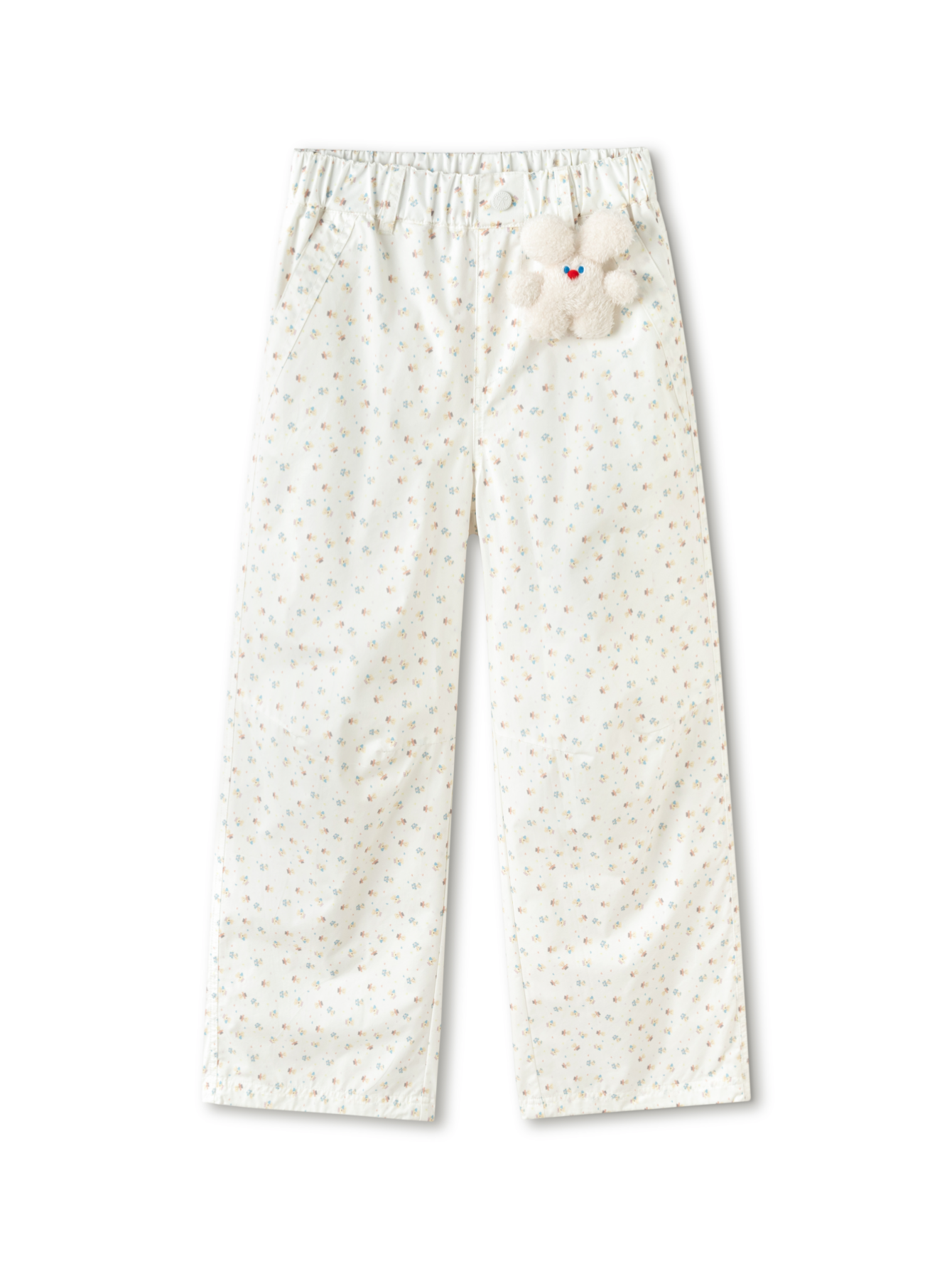 Balabala Girls Wide Leg Pants White,Purple