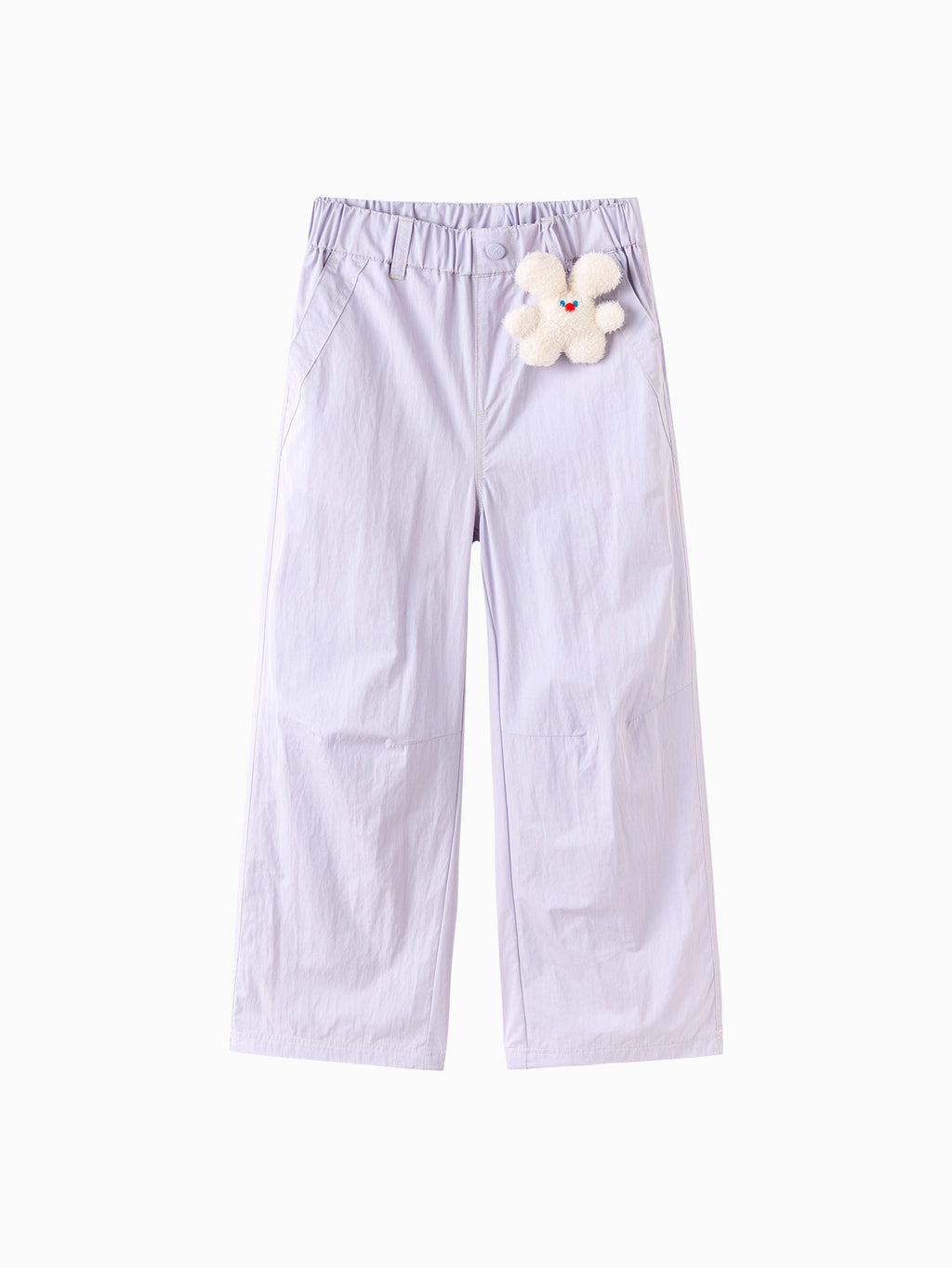 Balabala Girls Wide Leg Pants White,Purple
