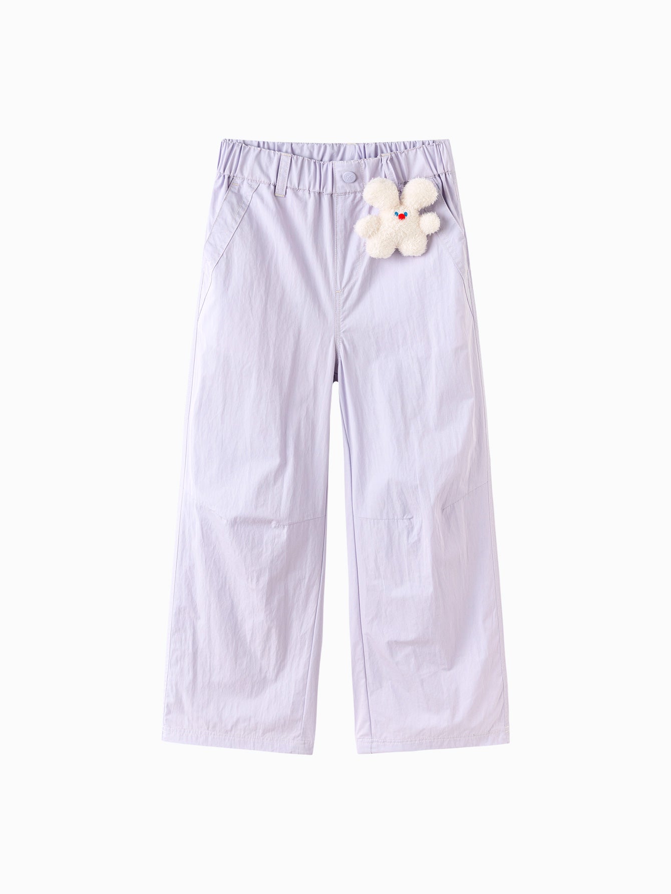 Balabala Girls Wide Leg Pants White,Purple