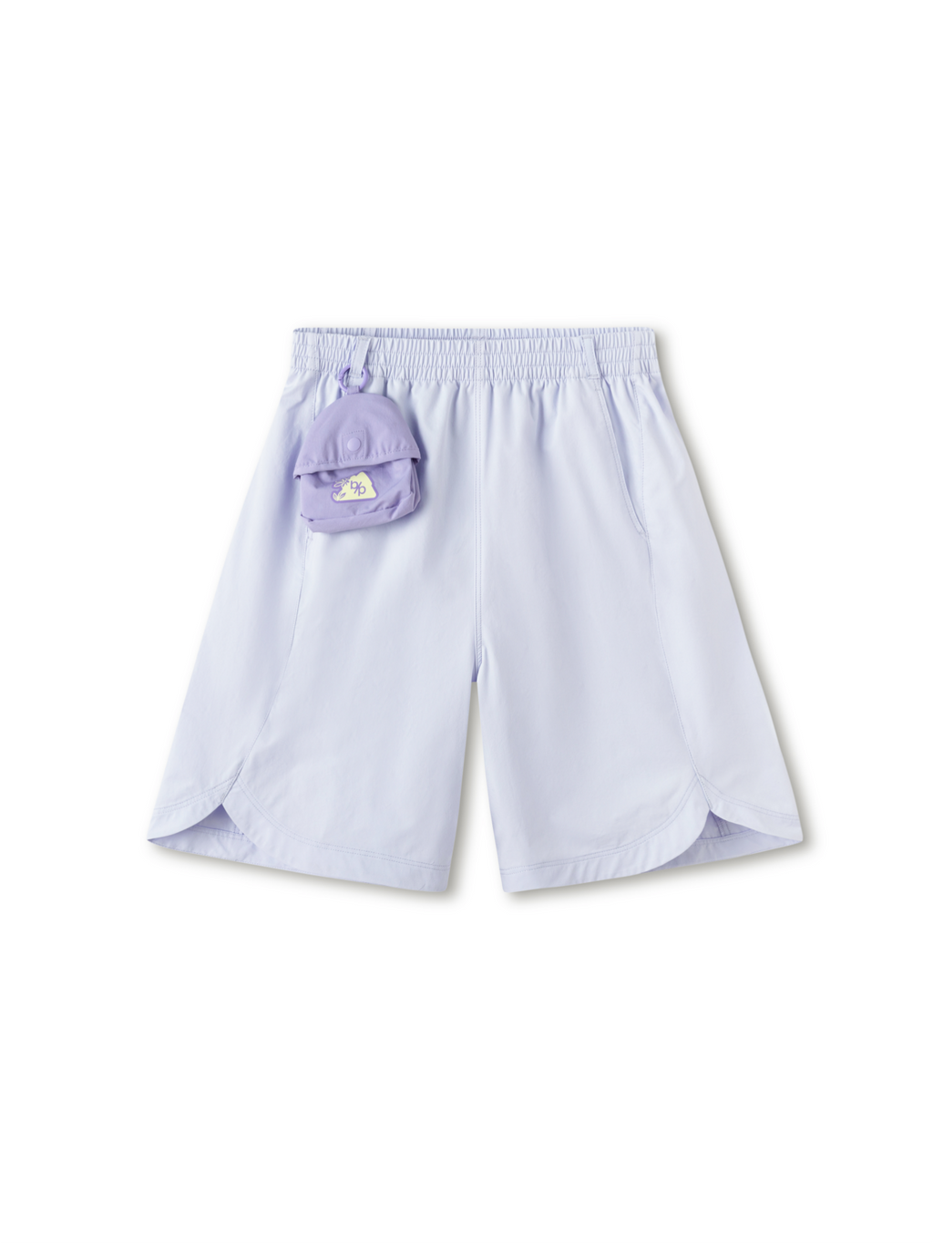 Balabala Girls Pocket Detail Shorts Light Yellow,Violet