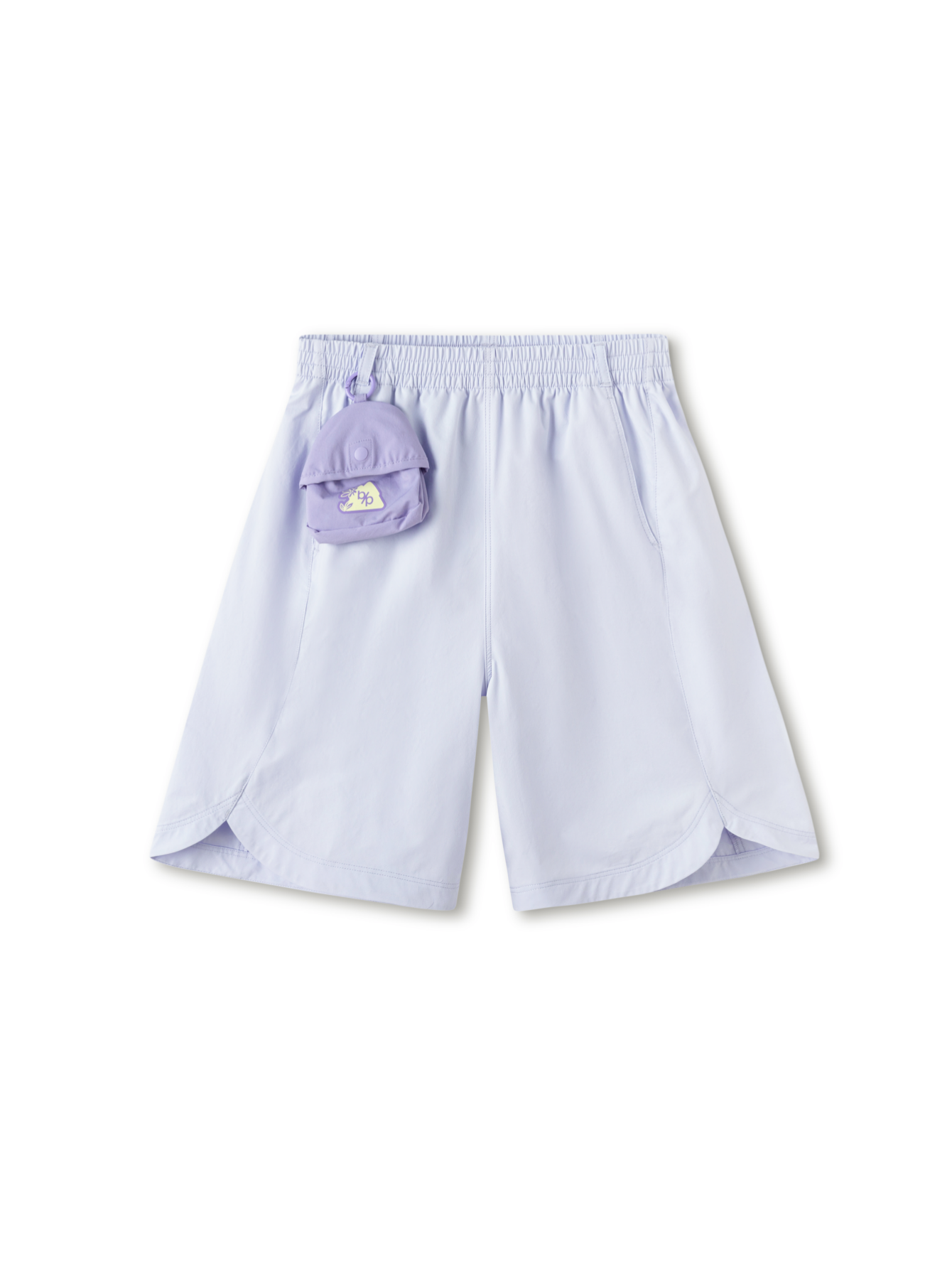 Balabala Girls Pocket Detail Shorts Light Yellow,Violet