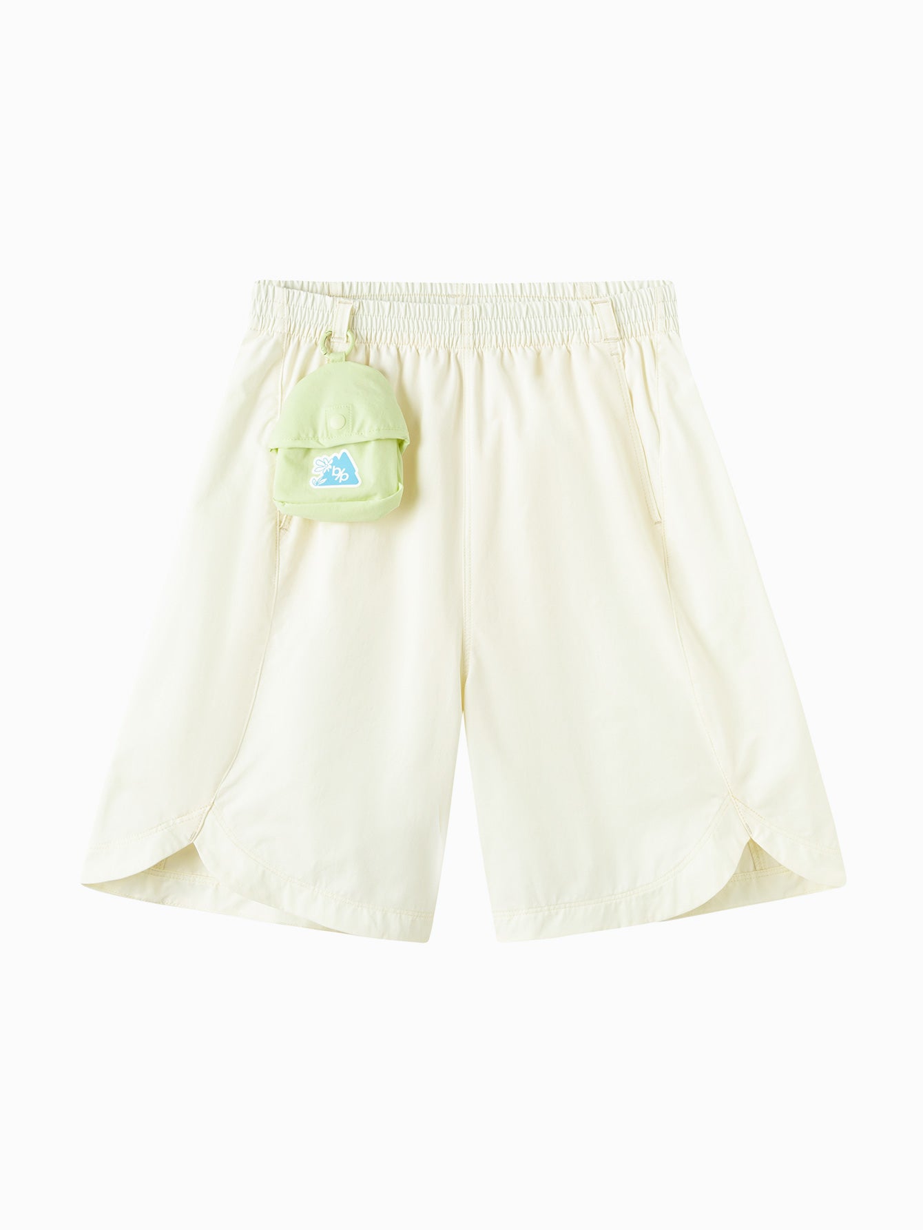 Balabala Girls Pocket Detail Shorts Light Yellow,Violet
