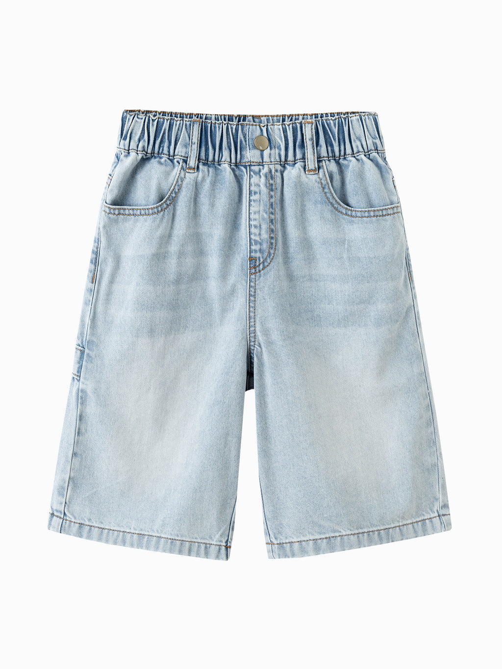 Balabala Boys Denim Shorts Gray,Blue,Raw Wash