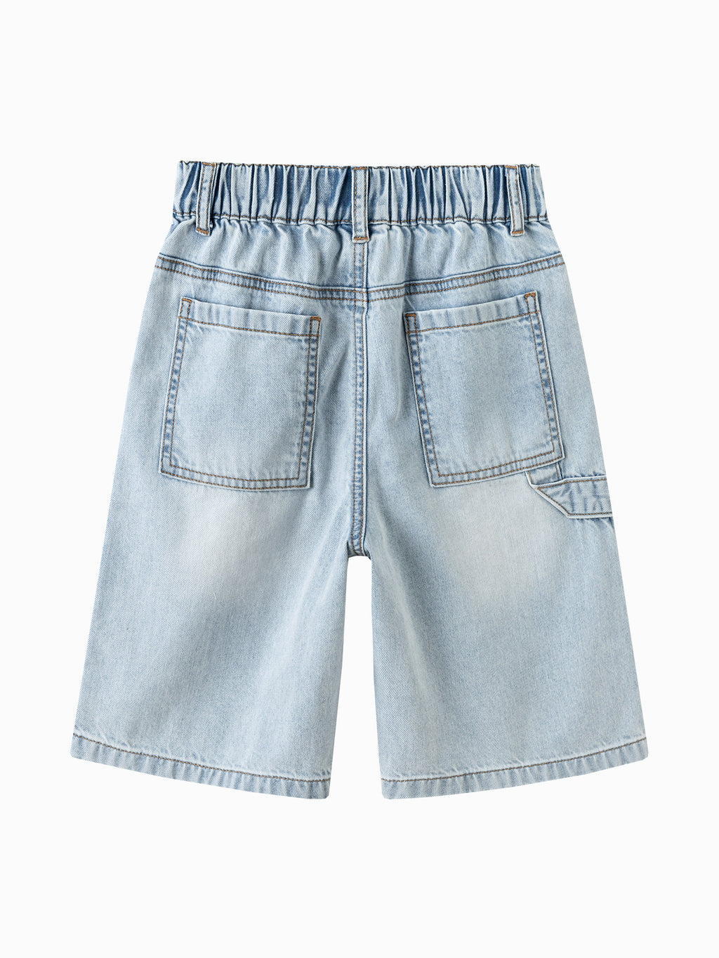 Balabala Boys Denim Shorts Gray,Blue,Raw Wash