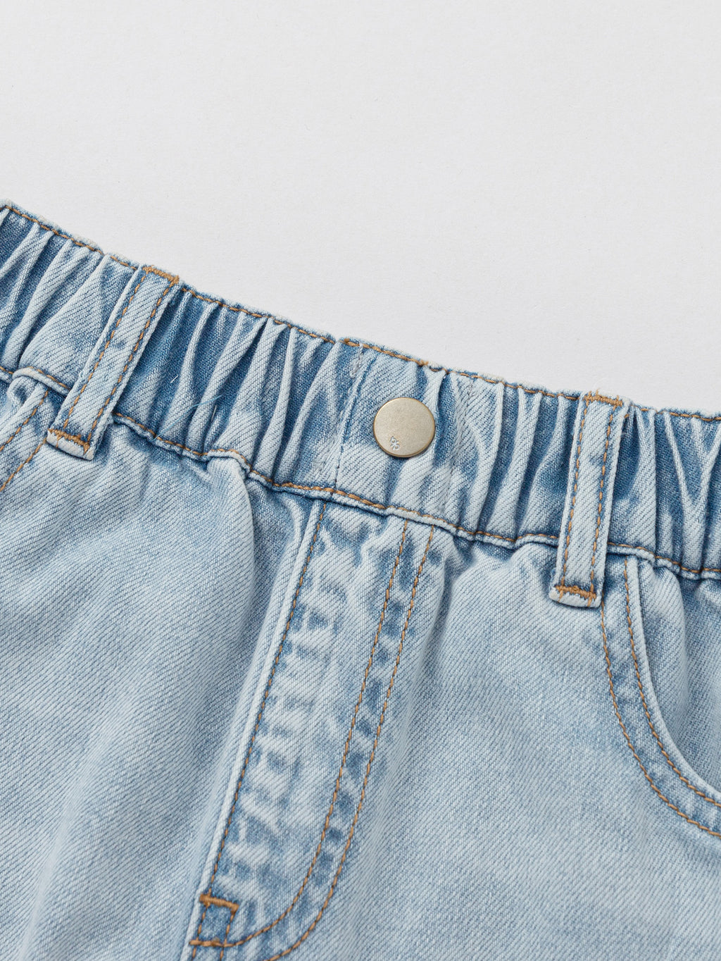 Balabala Boys Denim Shorts Gray,Blue,Raw Wash