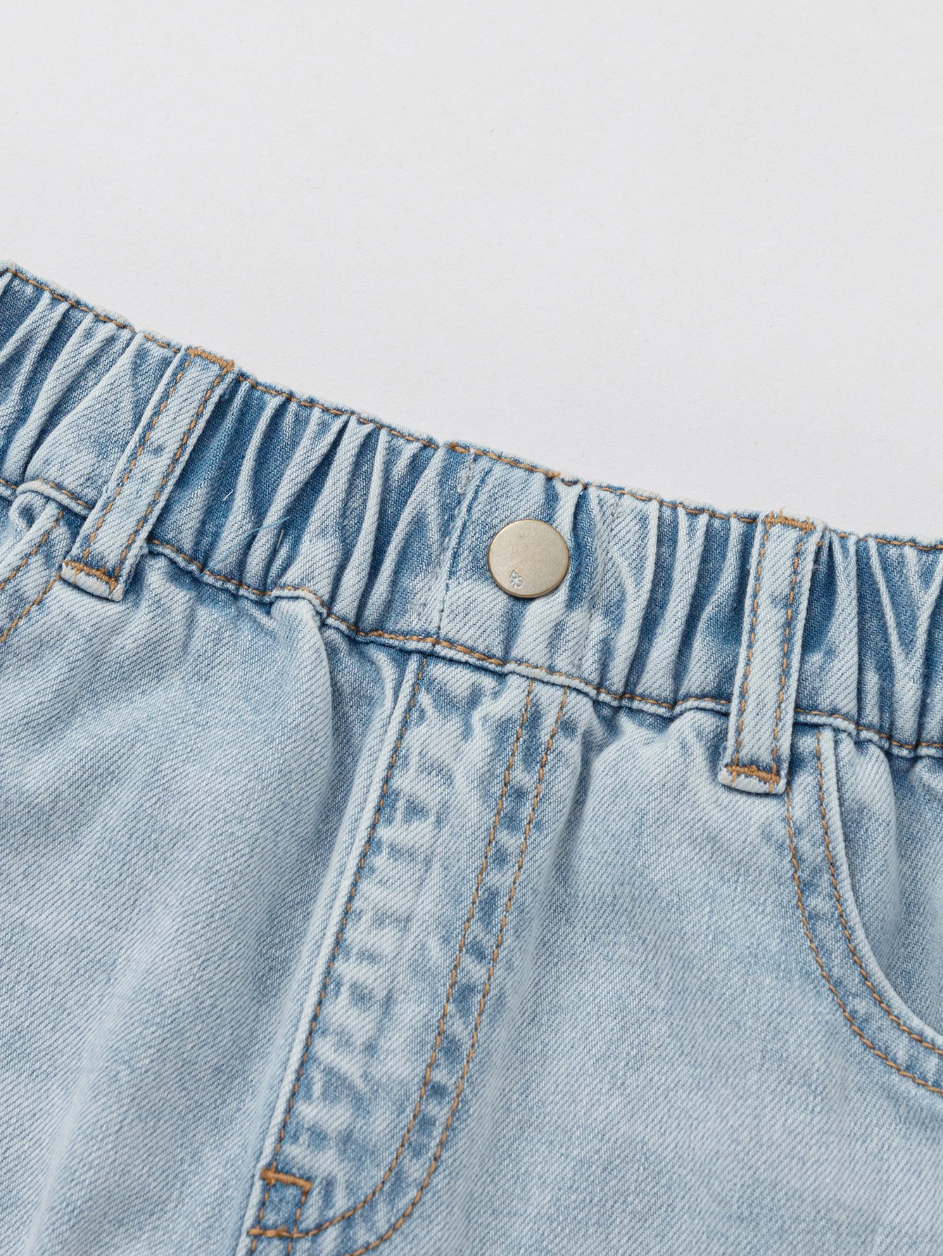 Balabala Boys Denim Shorts Gray,Blue,Raw Wash