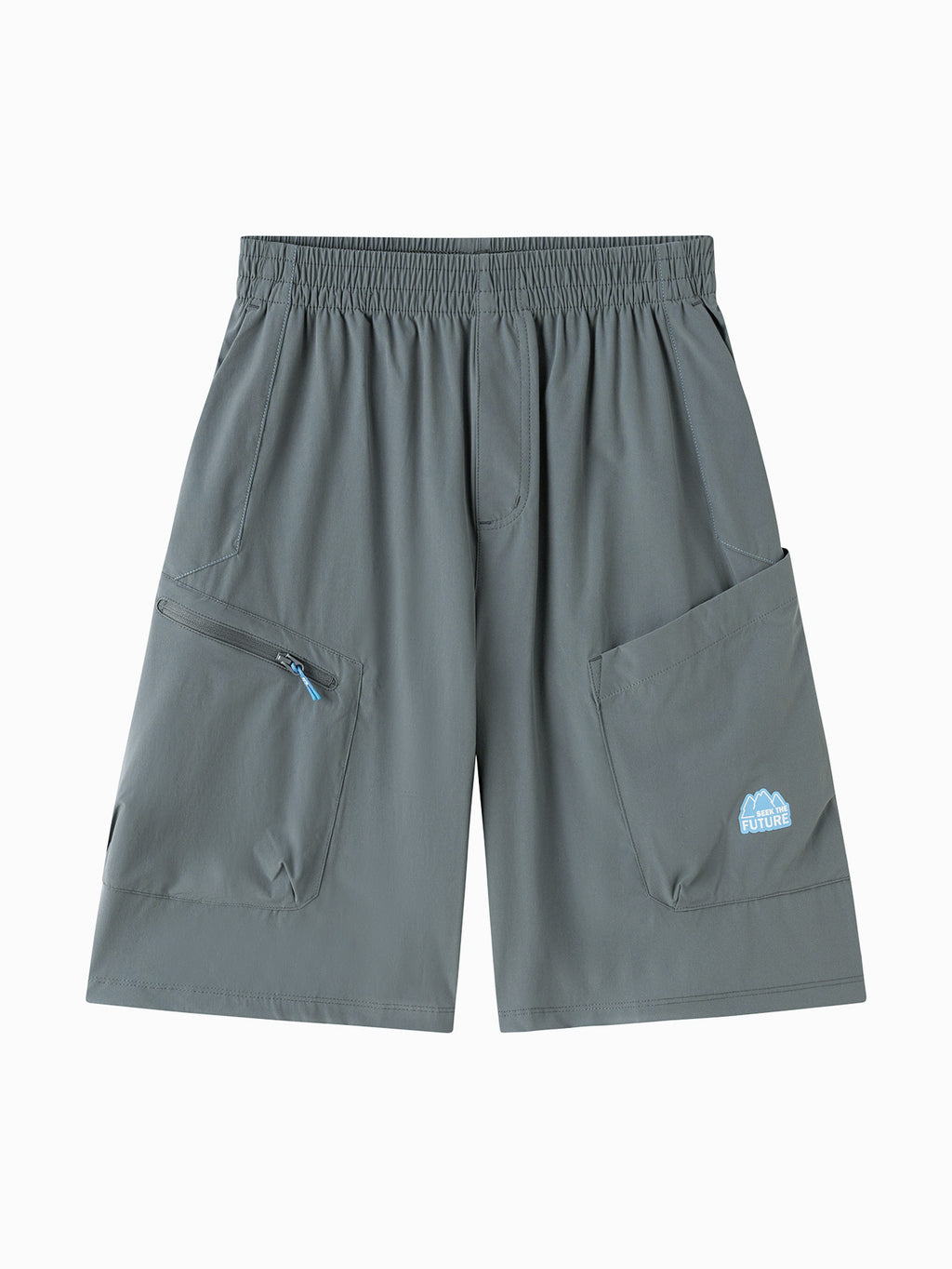 Balabala Boys Utility Shorts Cool Gray,Gray Blue,Black