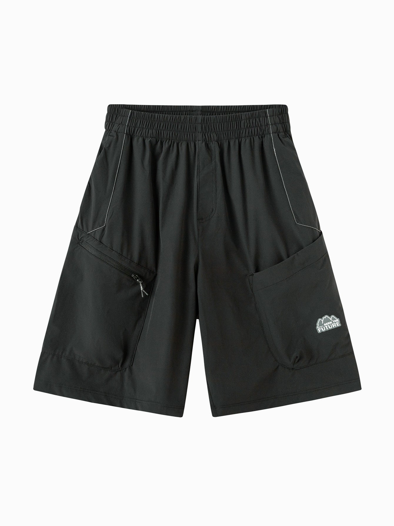 Balabala Boys Utility Shorts Cool Gray,Gray Blue,Black