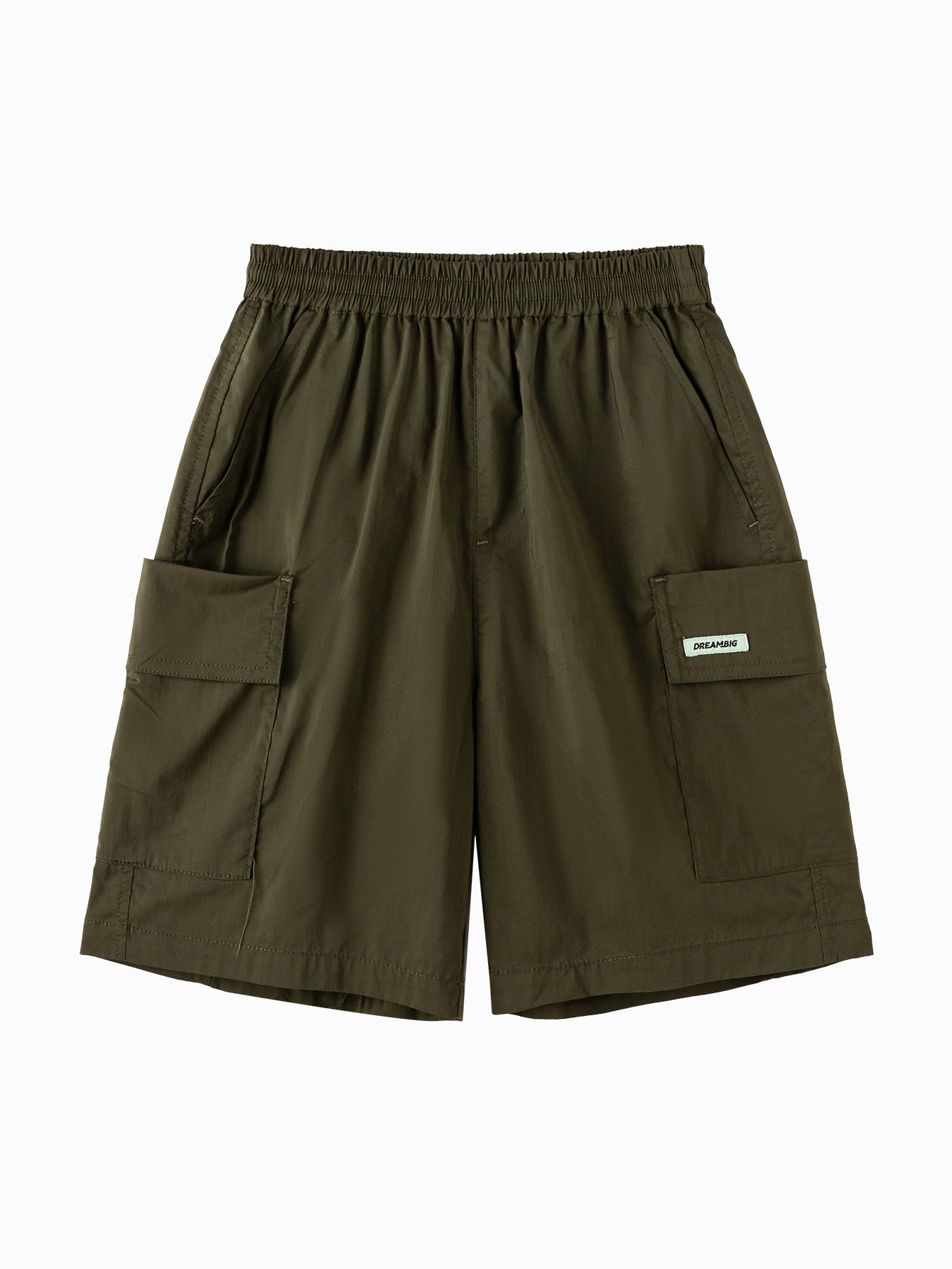 Balabala Boys Pixel Print Shorts Gray,Olive Green