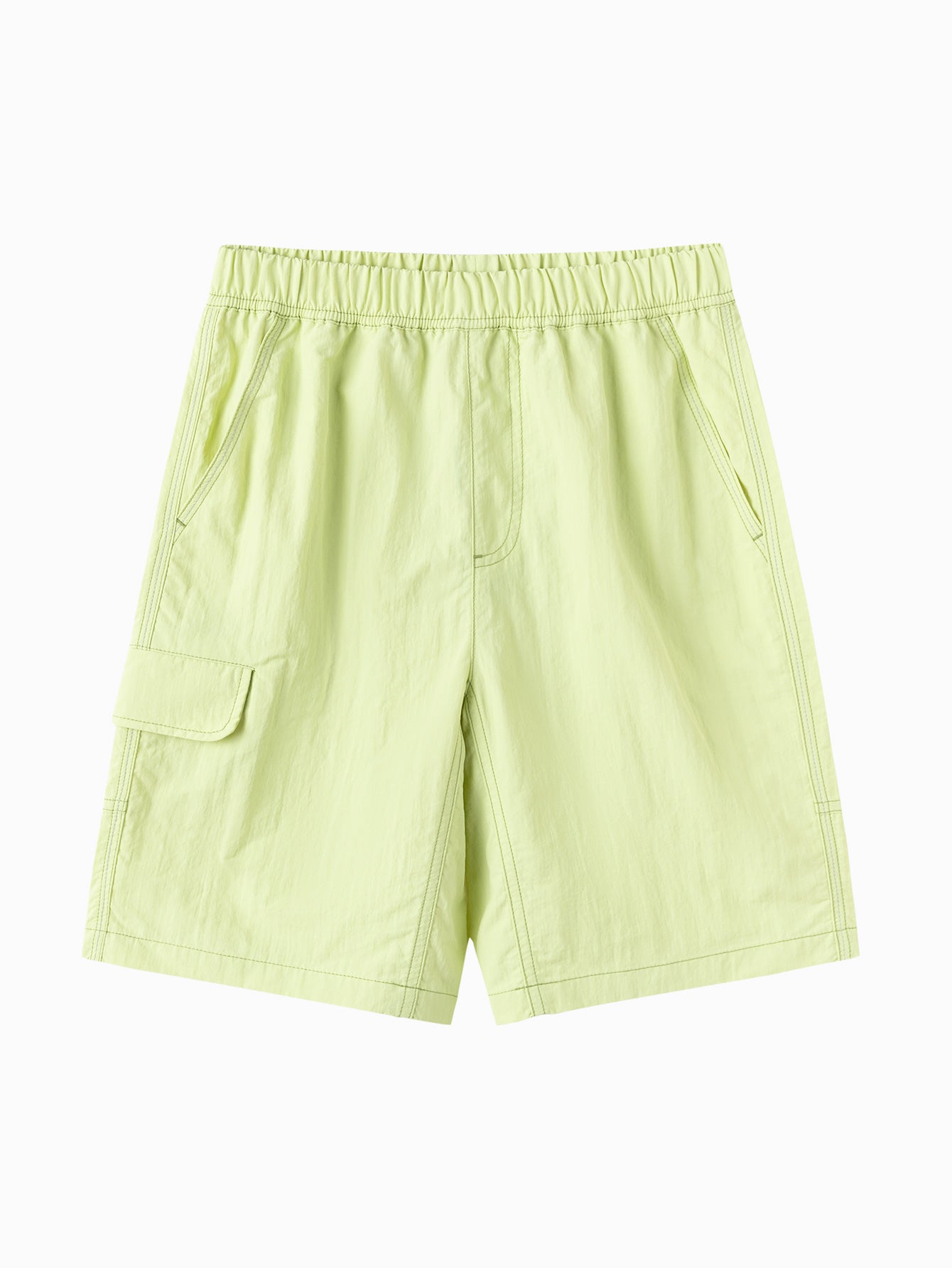 Balabala Boys Cargo Shorts Gray,Yellow Green