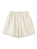 Balabala Girls Scallop Shorts Coffee