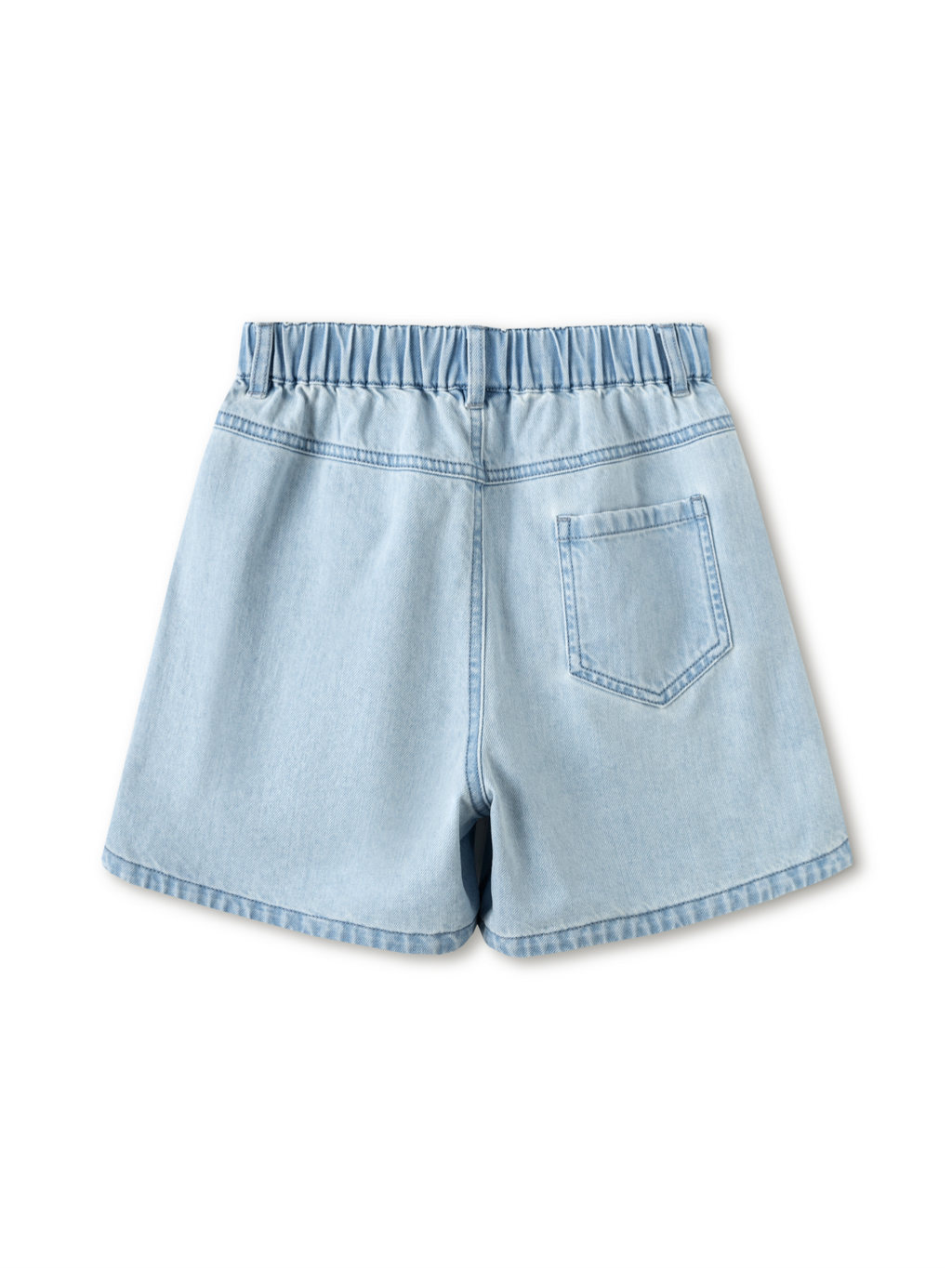 Balabala Girls Bow Shorts Light Blue,Cream White