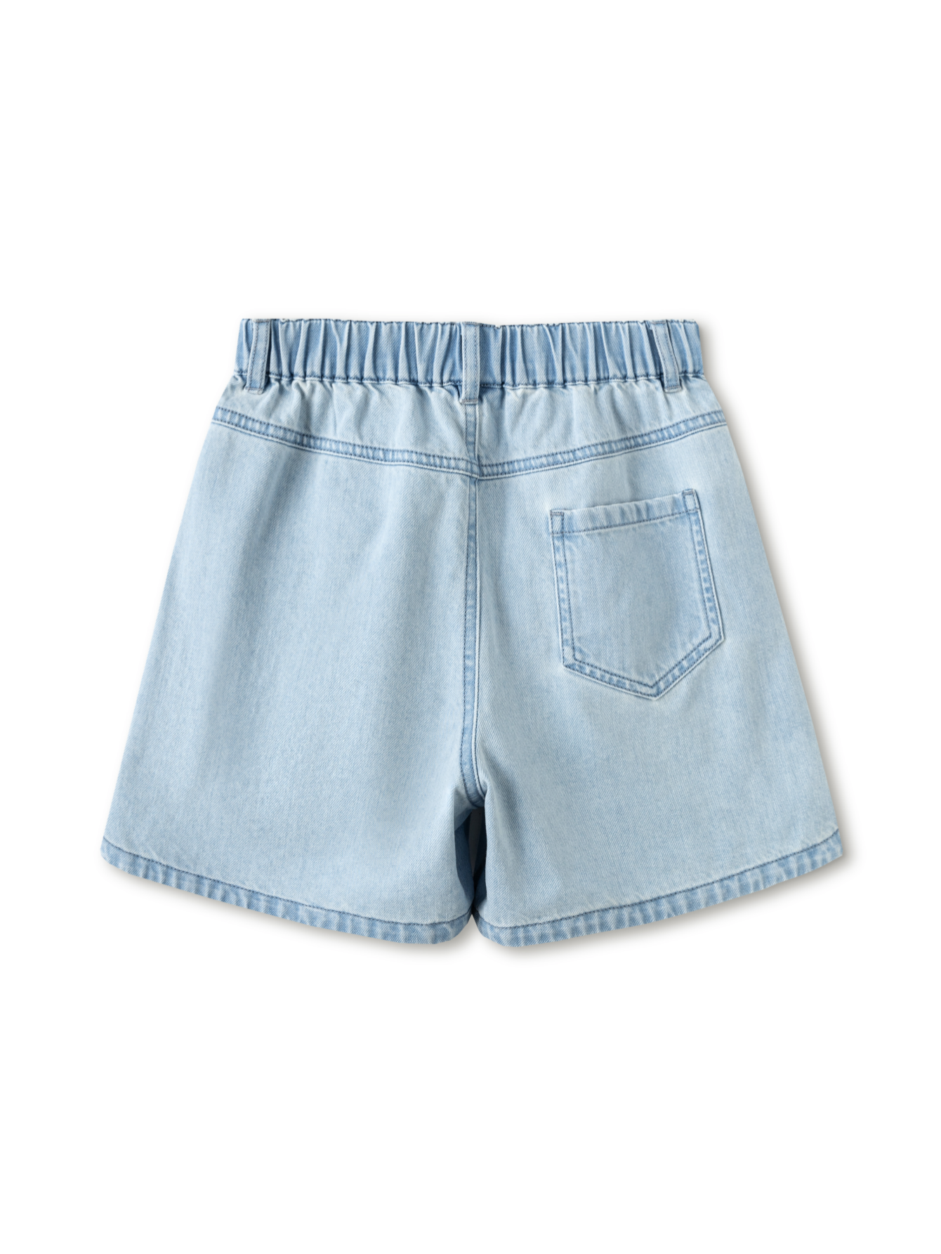 Balabala Girls Bow Shorts Light Blue,Cream White
