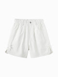 Balabala Girls Bow Shorts Light Blue,Cream White