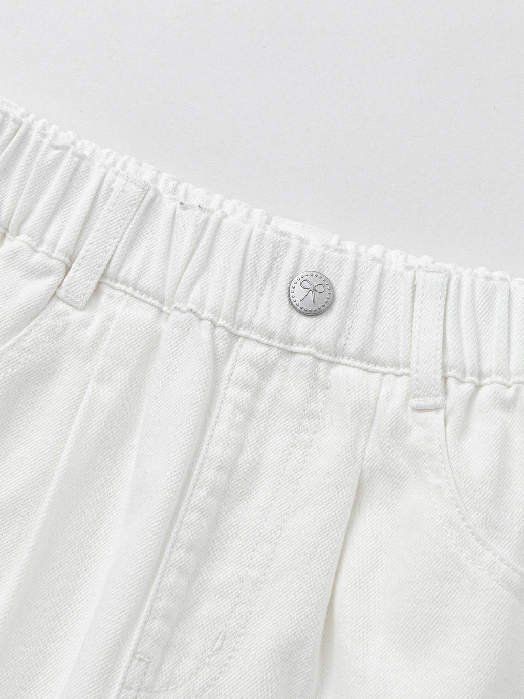 Balabala Girls Bow Shorts Light Blue,Cream White