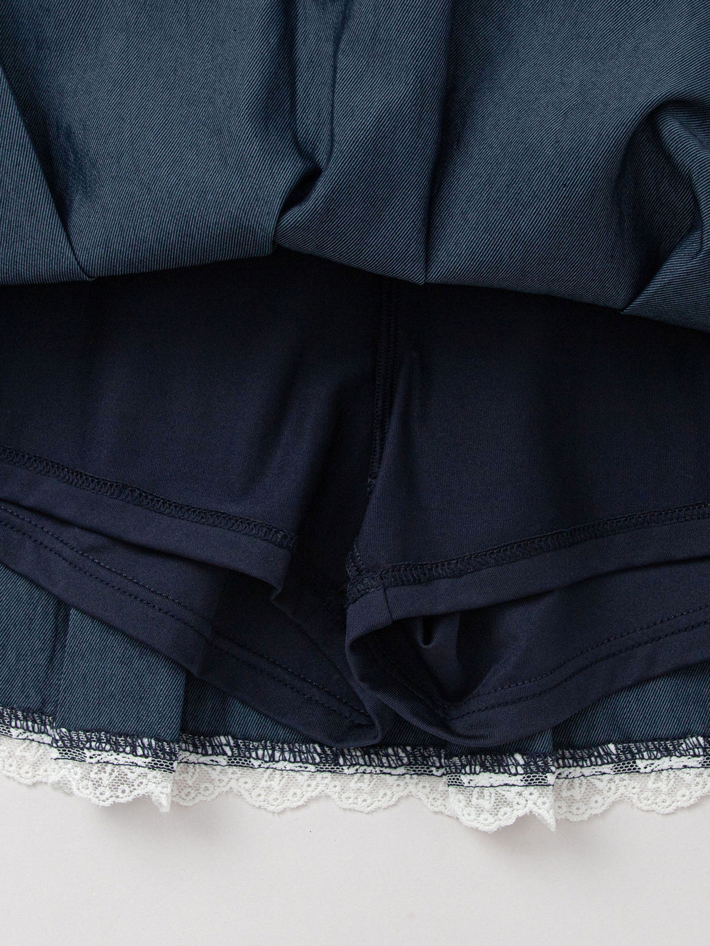 Balabala Girls Trim Pleated Skirt Blue