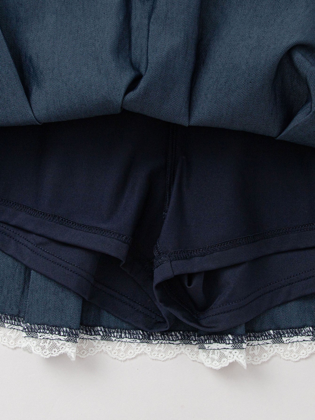 Balabala Girls Trim Pleated Skirt Blue