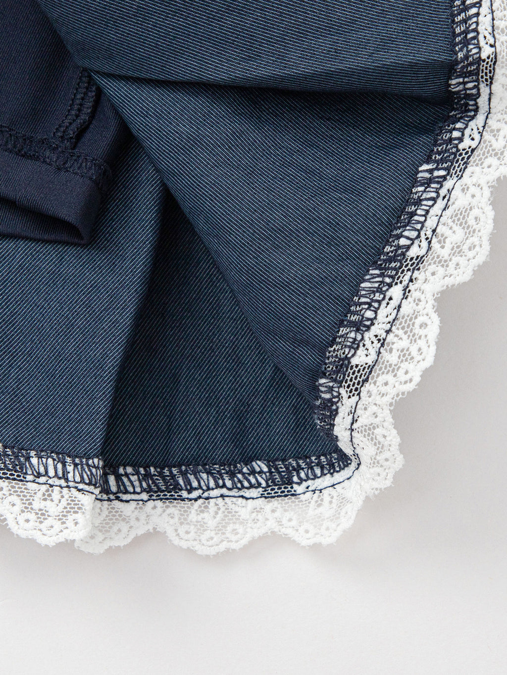 Balabala Girls Trim Pleated Skirt Blue