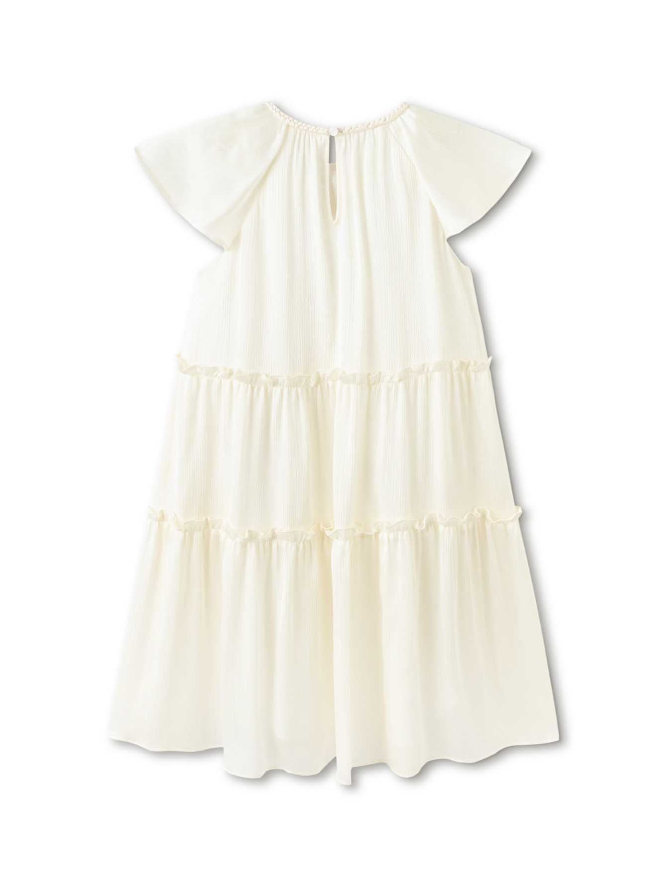 Balabala Girls Floral Tiered Dress Pink,White