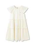 Balabala Girls Floral Tiered Dress Pink,White
