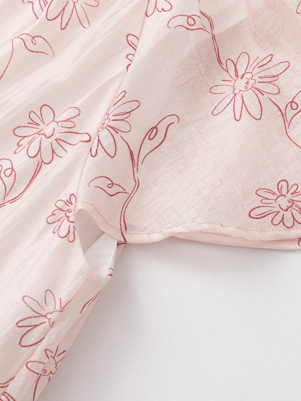 Balabala Girls Floral Tiered Dress Pink,White