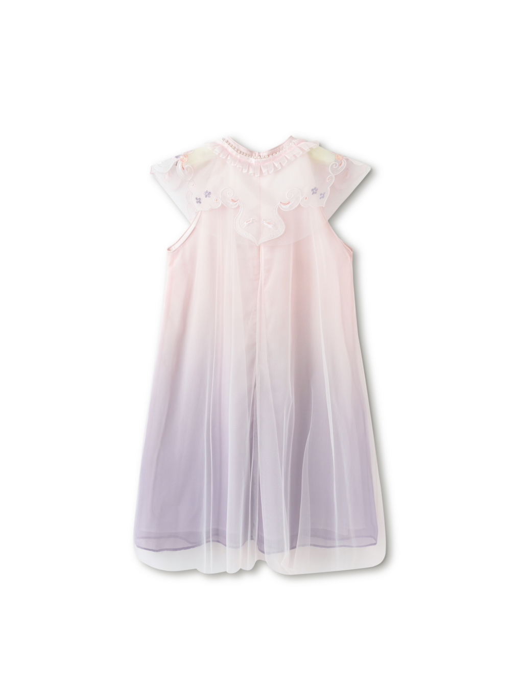 Balabala Girls Ombre Embroidered Dress Purple