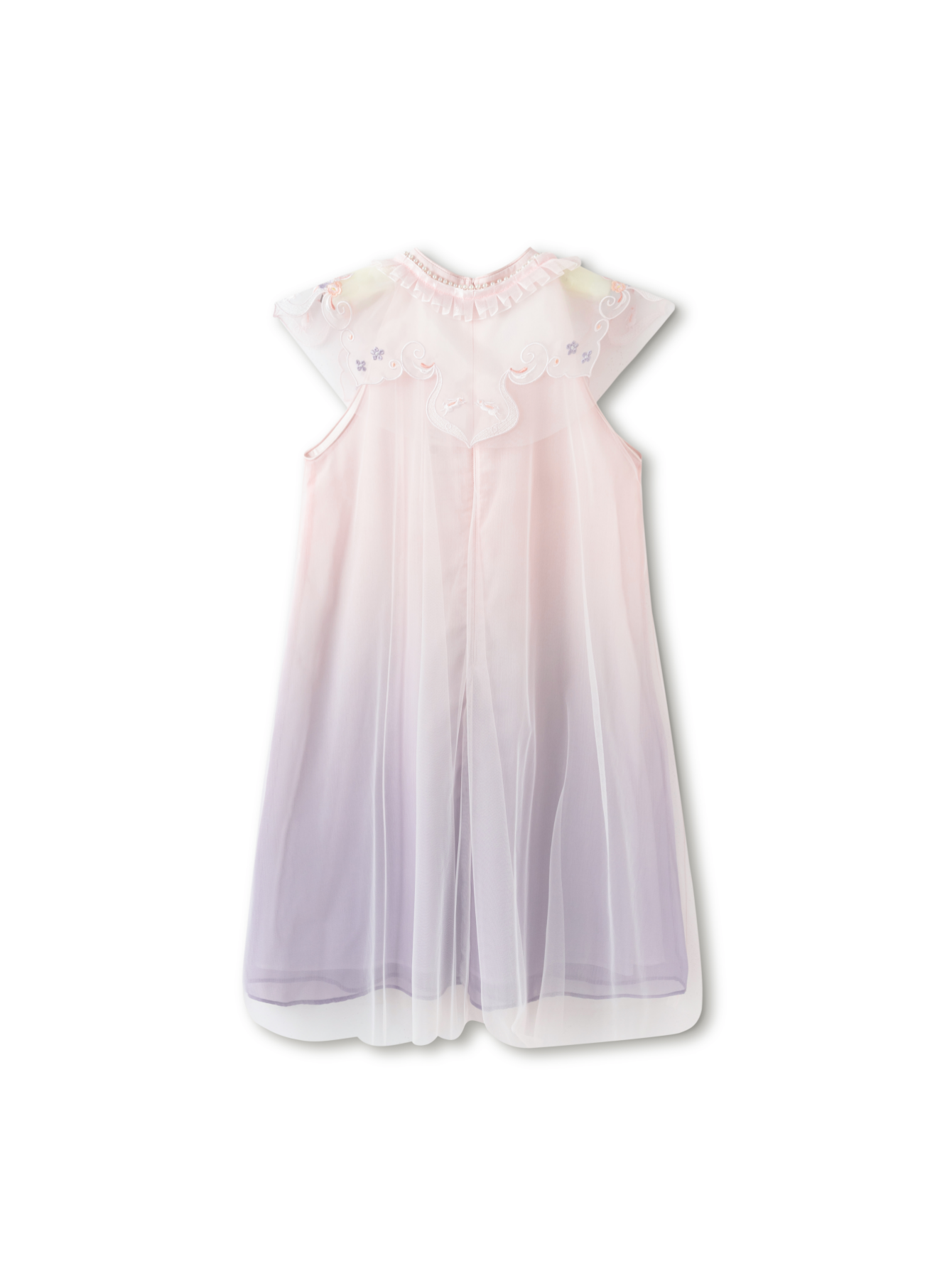 Balabala Girls Ombre Embroidered Dress Purple