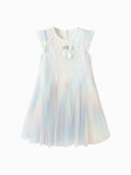 Balabala Girls Gradient Tulle Dress Blue,Pink
