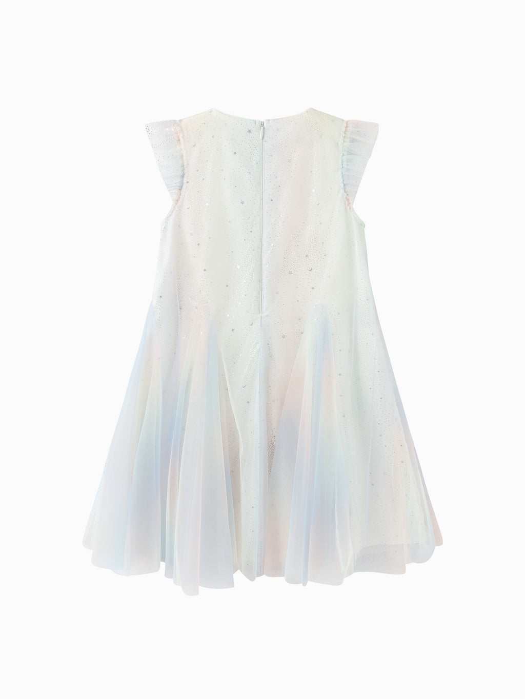 Balabala Girls Gradient Tulle Dress Blue,Pink