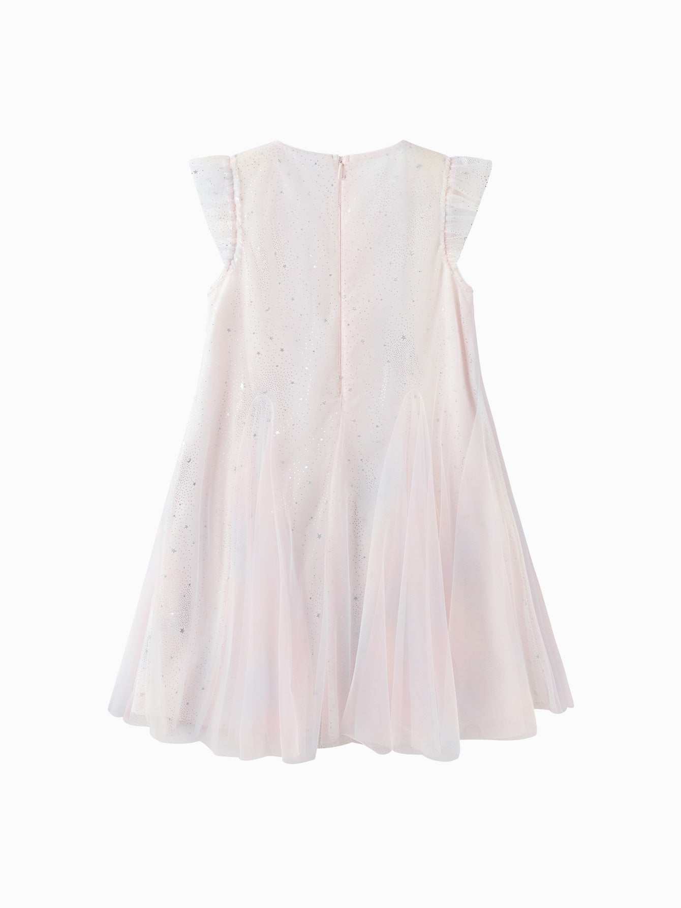Balabala Girls Gradient Tulle Dress Blue,Pink