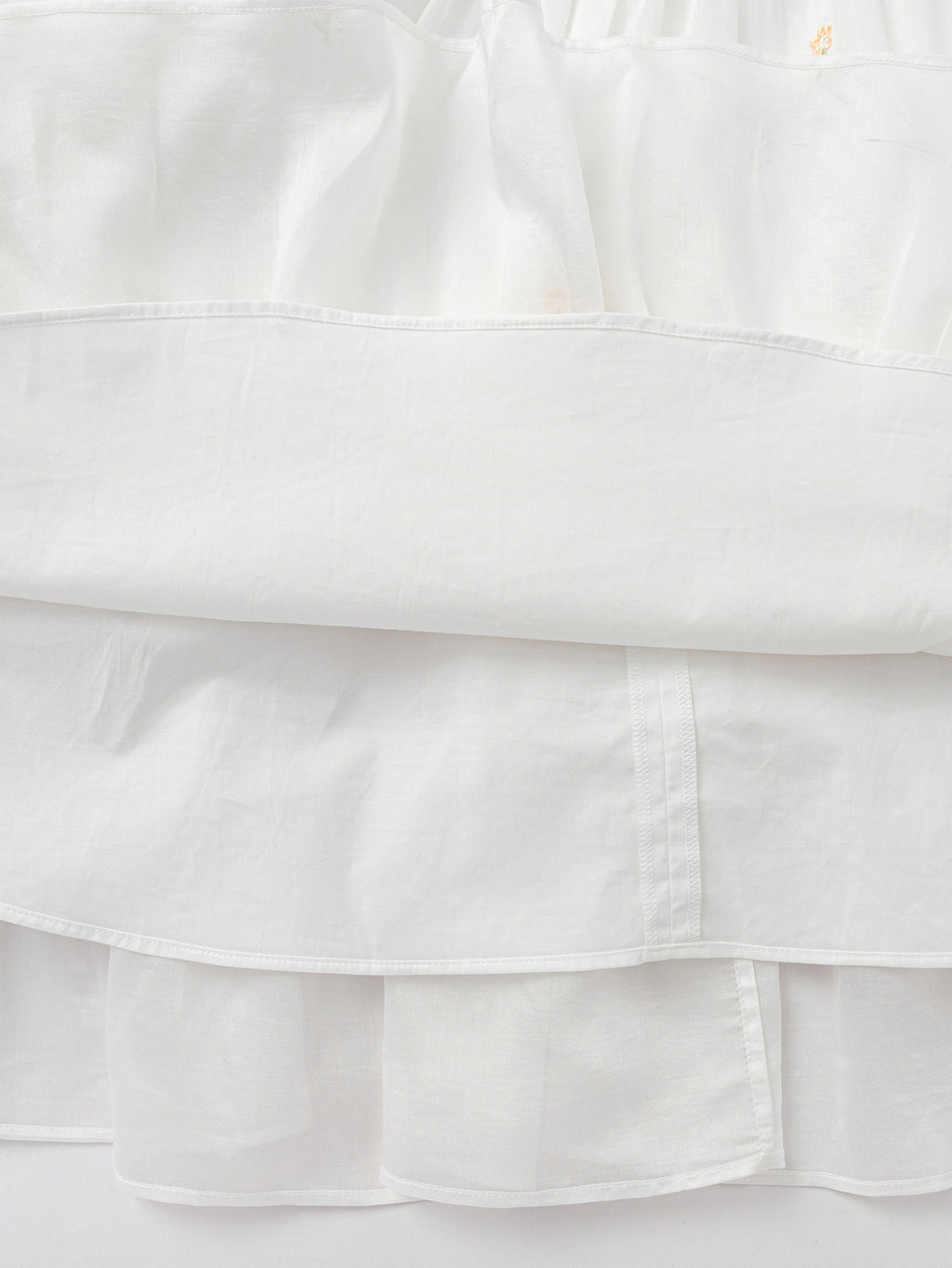 Balabala Girls Embroidered Tiered Dress White