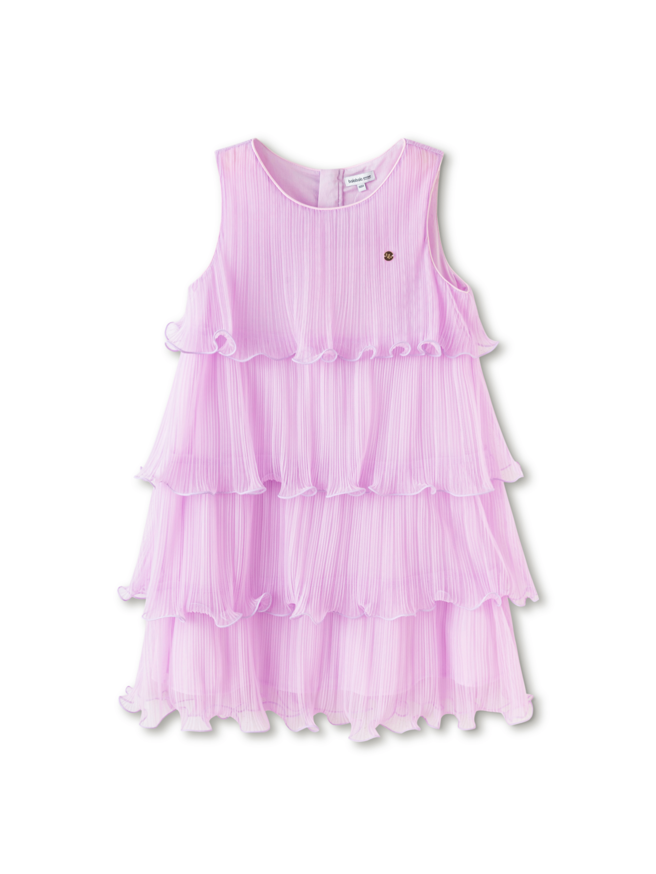 Balabala Girls Layered Dress Purple