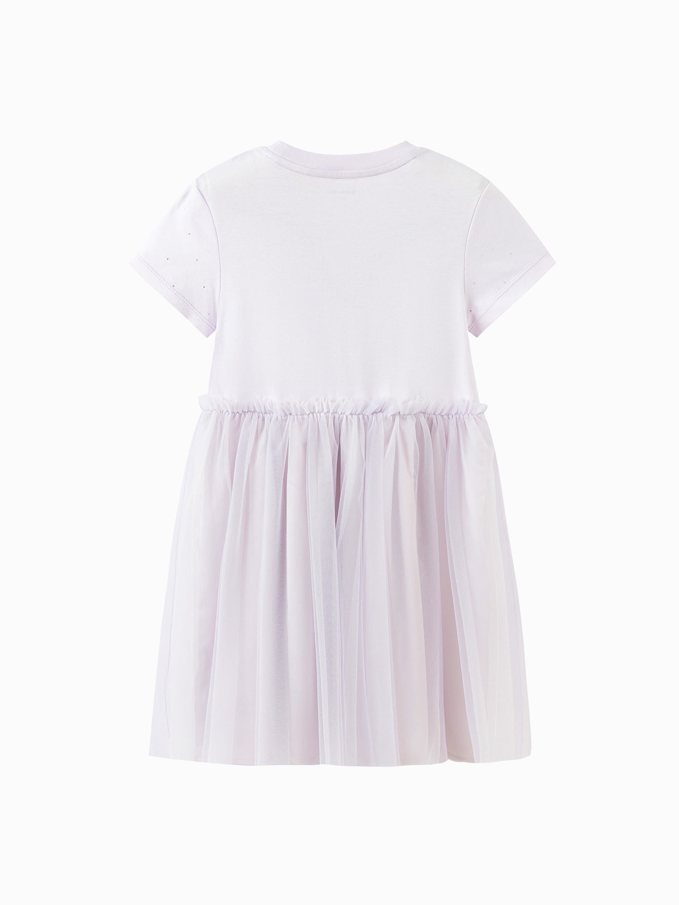Balabala Girls Bow Tulle Dress White,Purple