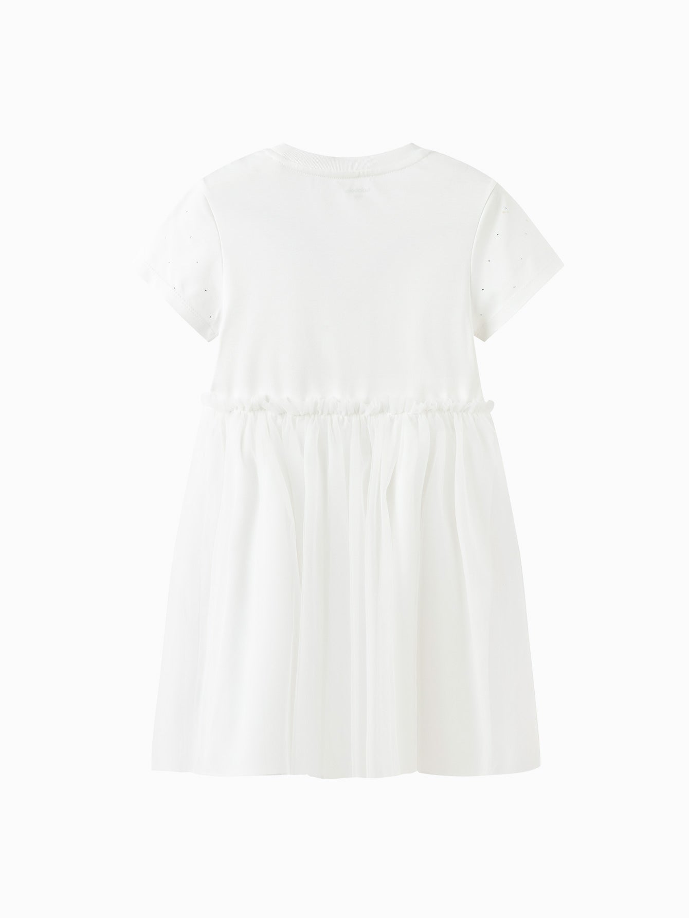 Balabala Girls Bow Tulle Dress White,Purple