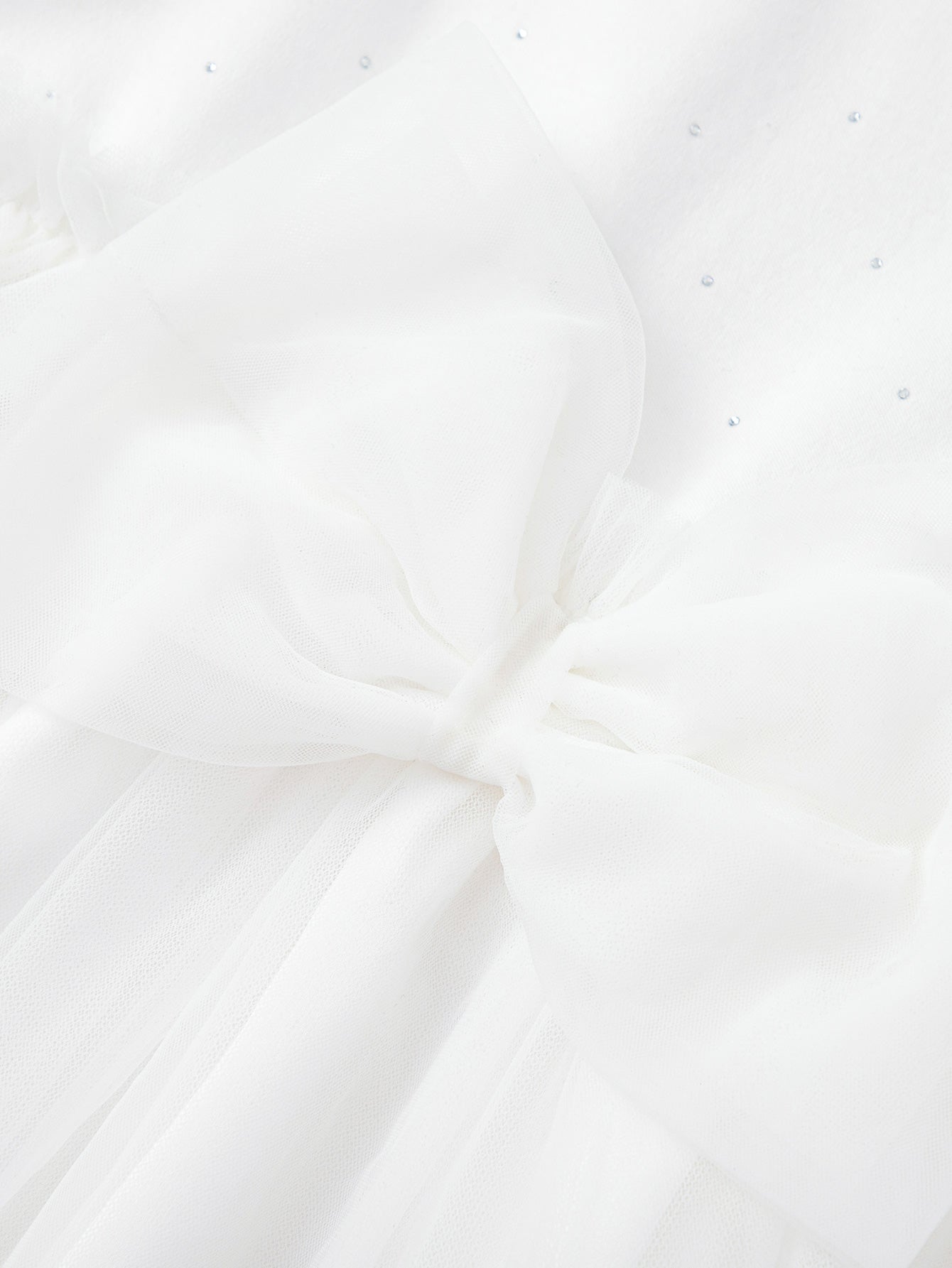 Balabala Girls Bow Tulle Dress White,Purple